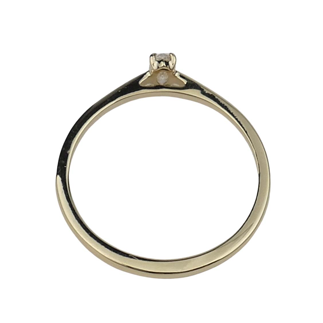 Verlobungsring Gelbgold 585/000 mit Navette-Diamant