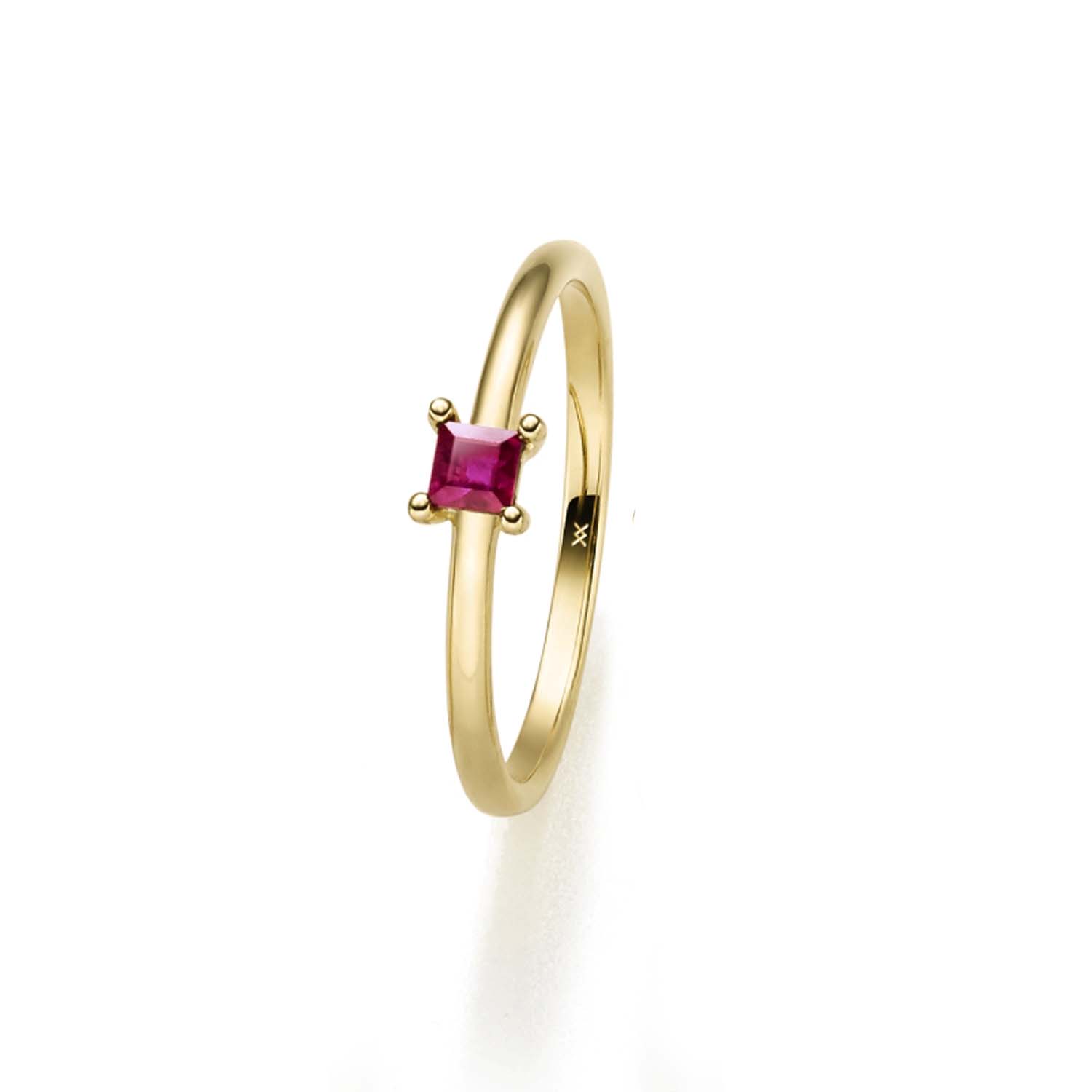 33898 Damenring Gelbgold 585/000 mit Rubin