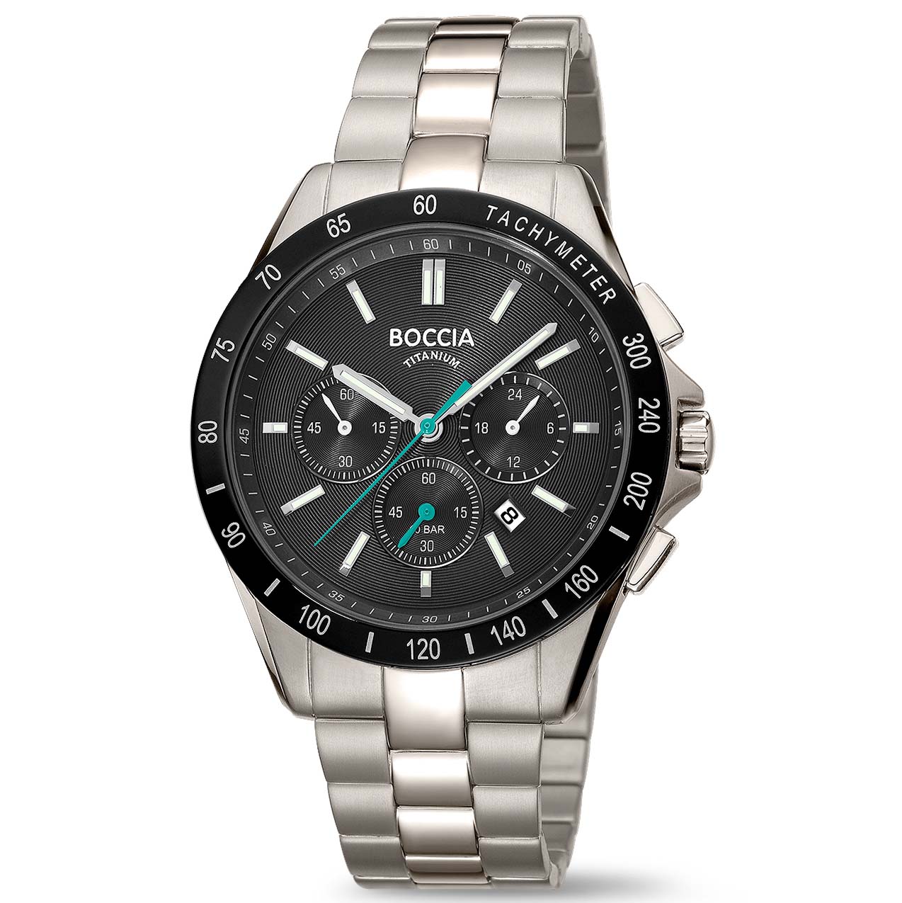 Boccia nickelfreier Herrenchronograph aus Titan Quartz