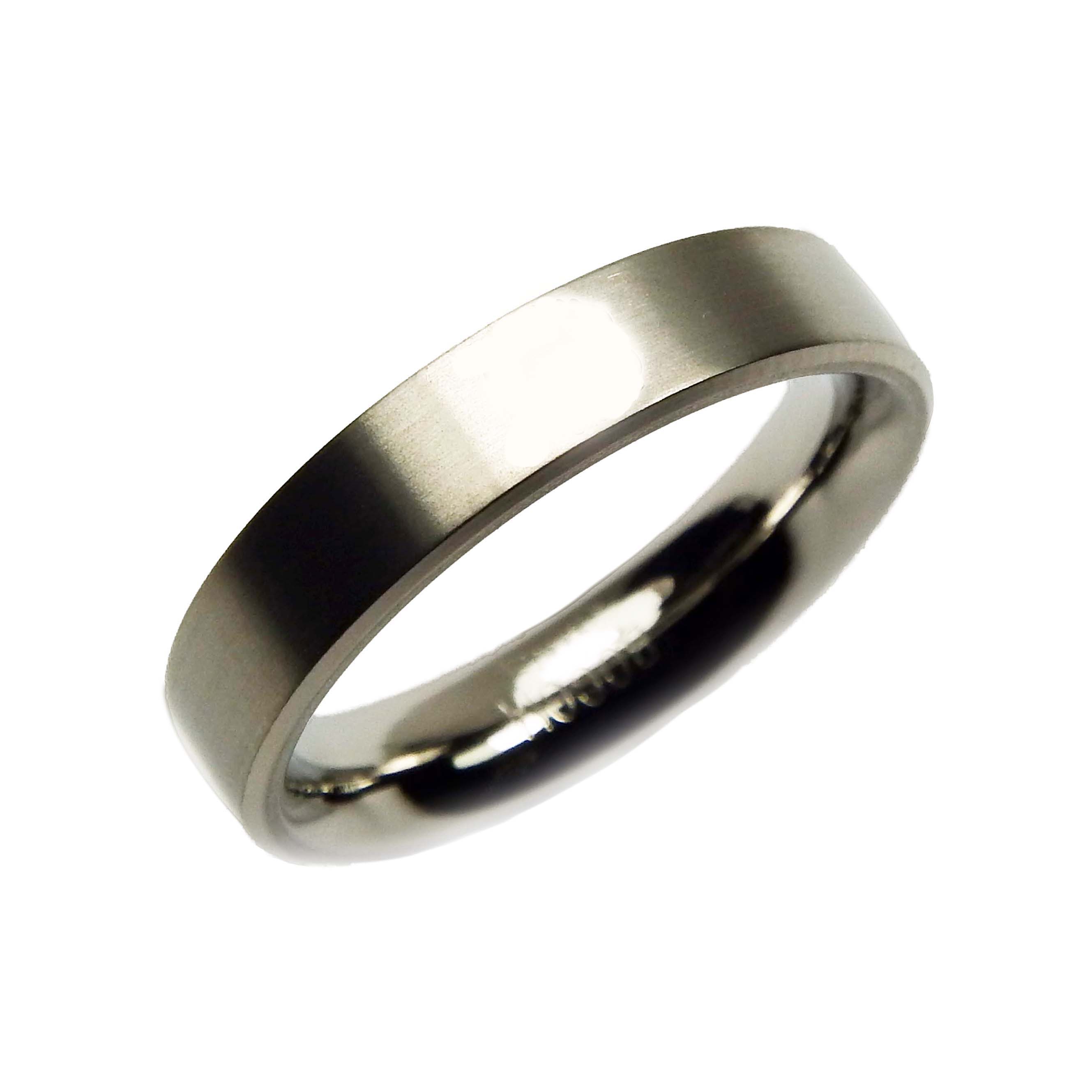 0121-03 Nickelfreier Boccia Titanring Partnerring Trauring Titan