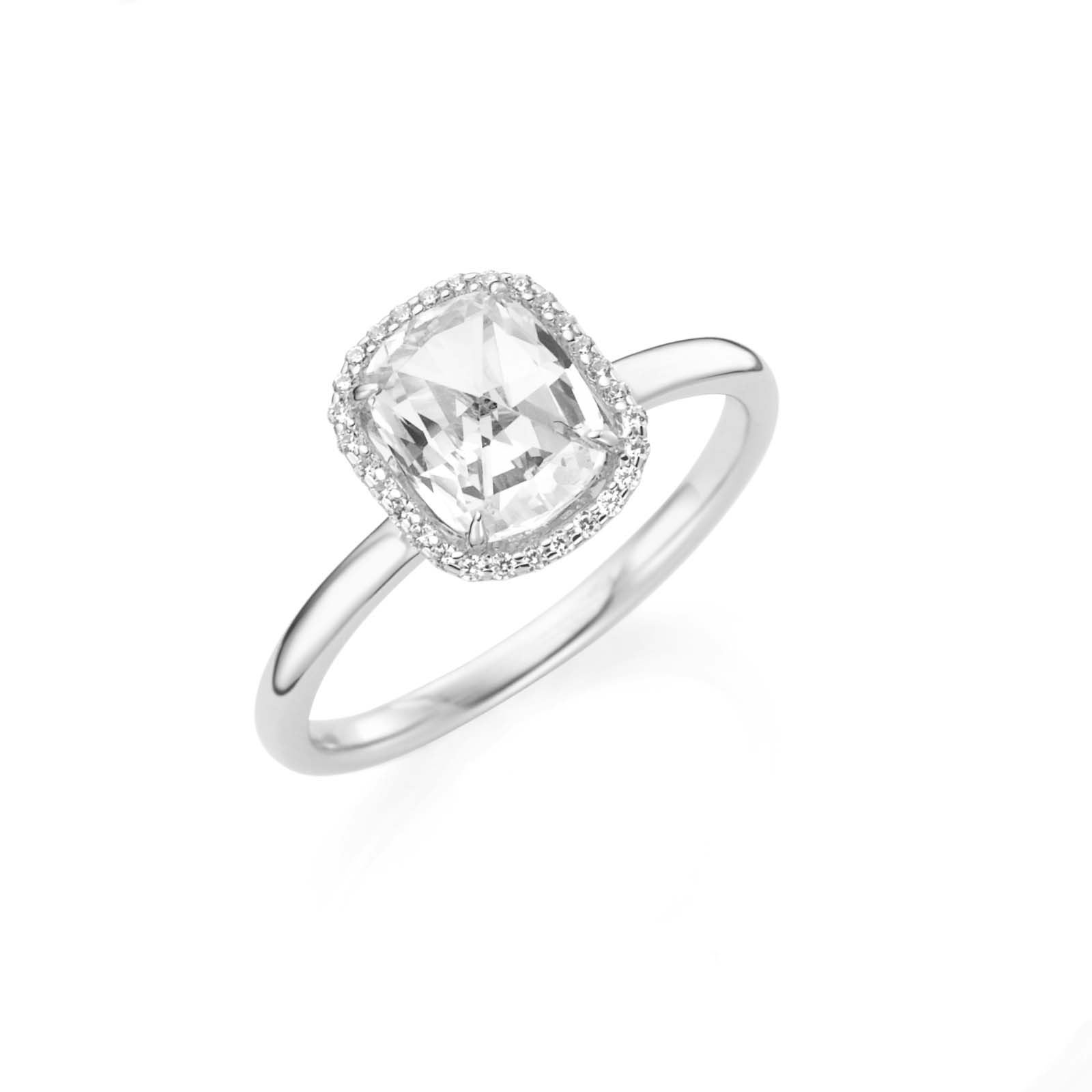 Silver D-Line Damenring Sterlingsilber mit Zirkonia