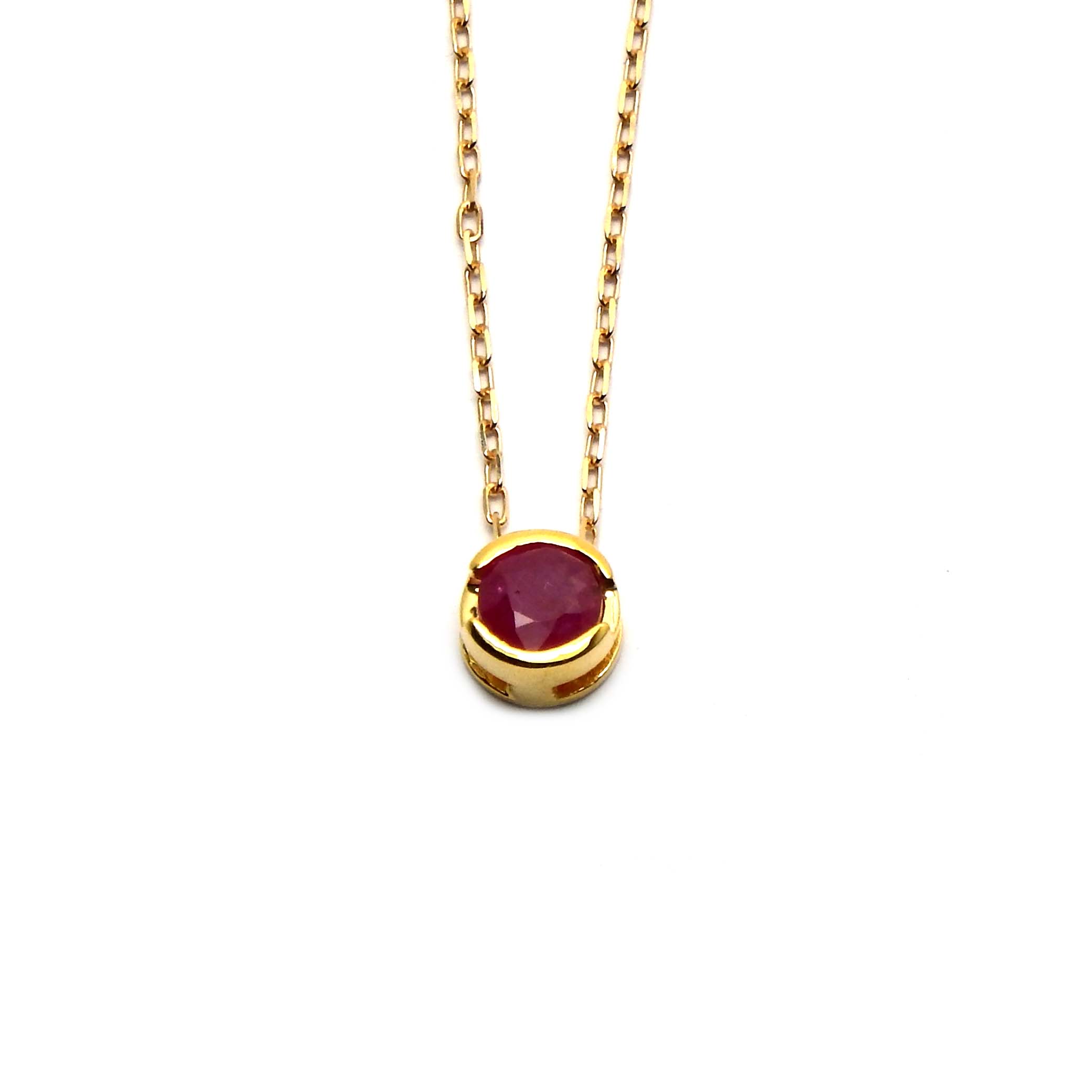 30589 Rubinanhänger Gelbgold 585/000