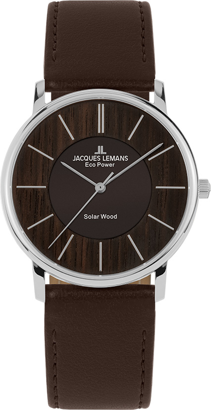 1-2106A Jacques Lemans Damenuhr Eco Power Solar Wood 1-2106A