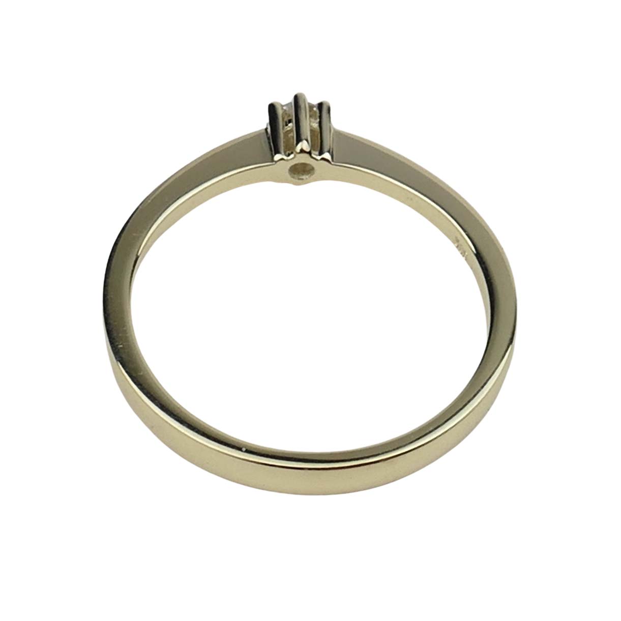 Verlobungsring Gelbgold 585/000 mit Brillant aus unserer Goldschmiede