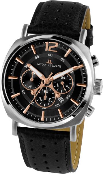 1-1645-1J-1 Jacques Lemans Herrenuhr Chronograph Lugano Herrenarmbanduhr