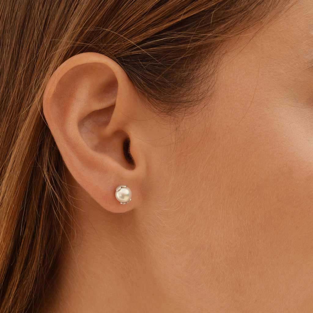 Eva Strepp Perlohrstecker Valentin Sterlingsilber val-ag-o