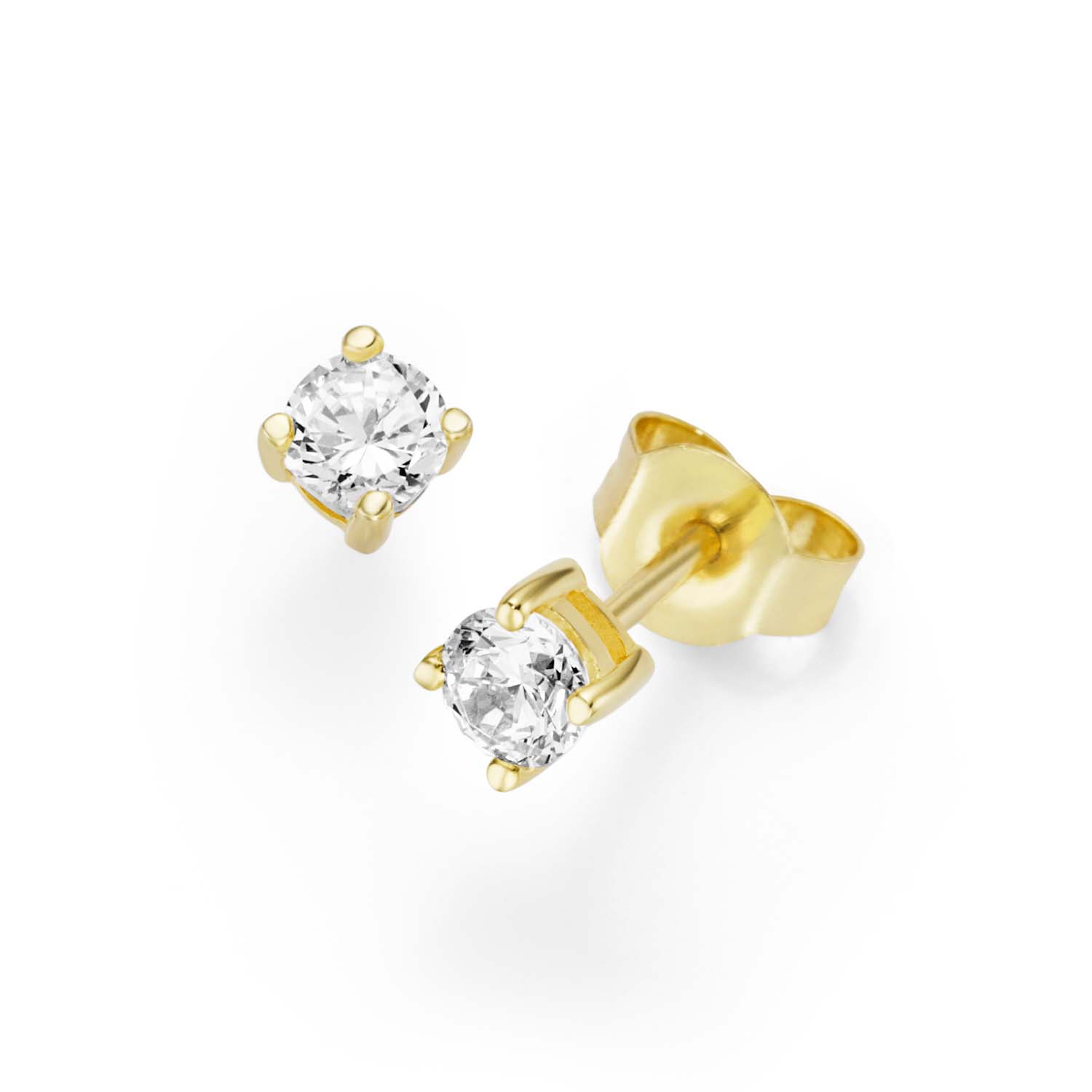 33730 Brillantohrstecker Gelbgold 585/000