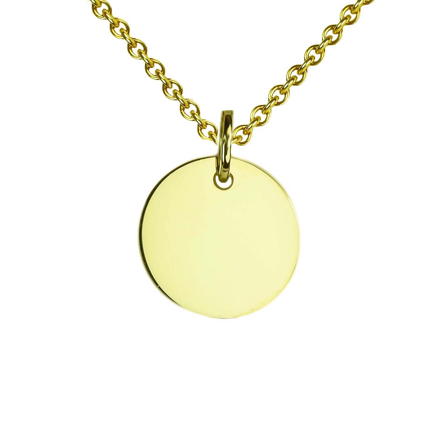 Anhänger in Kreisform Gelbgold 375/000