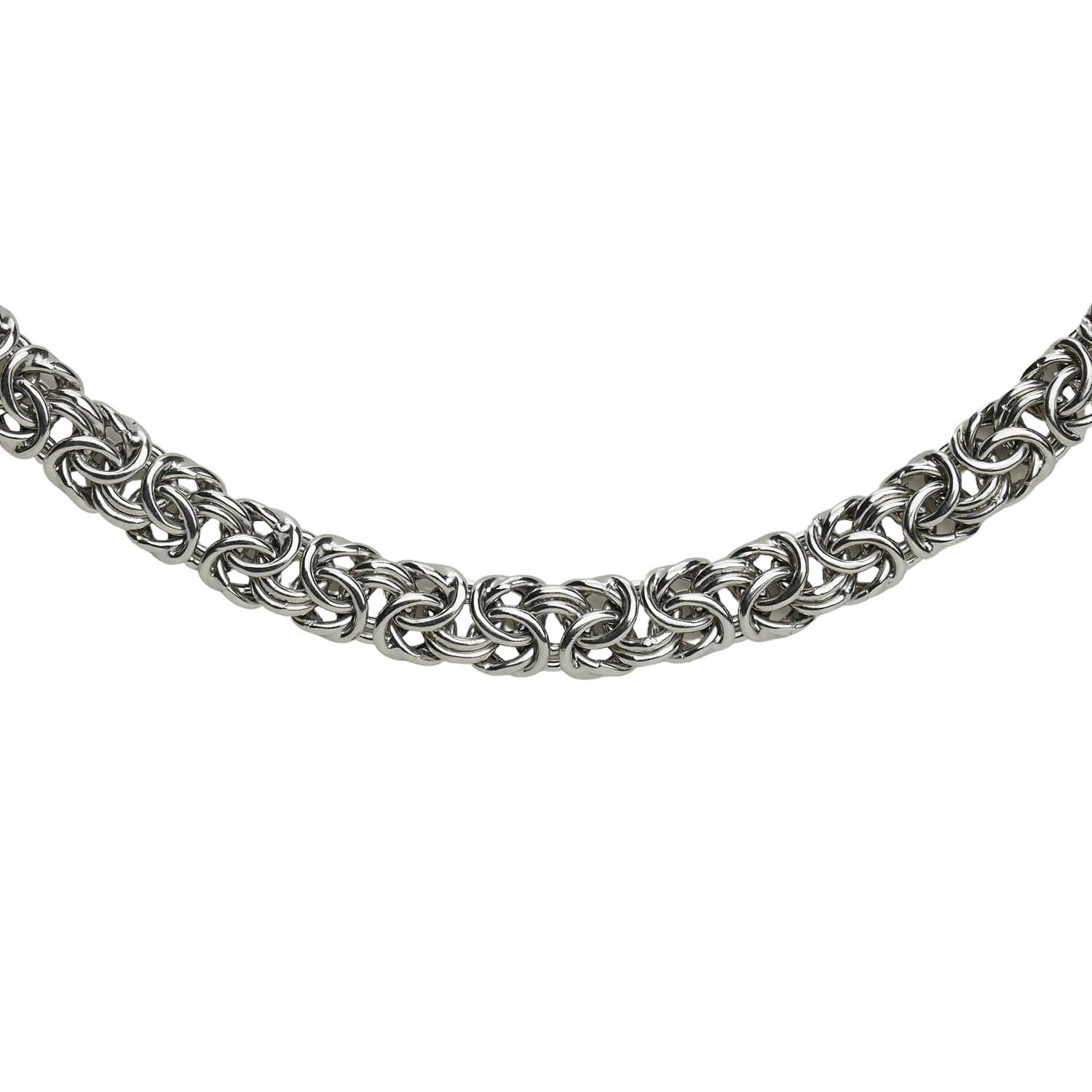 33327pxu0pXgPRp7Eg 9 mm breite Königskette aus rhodiniertem Sterlingsilber