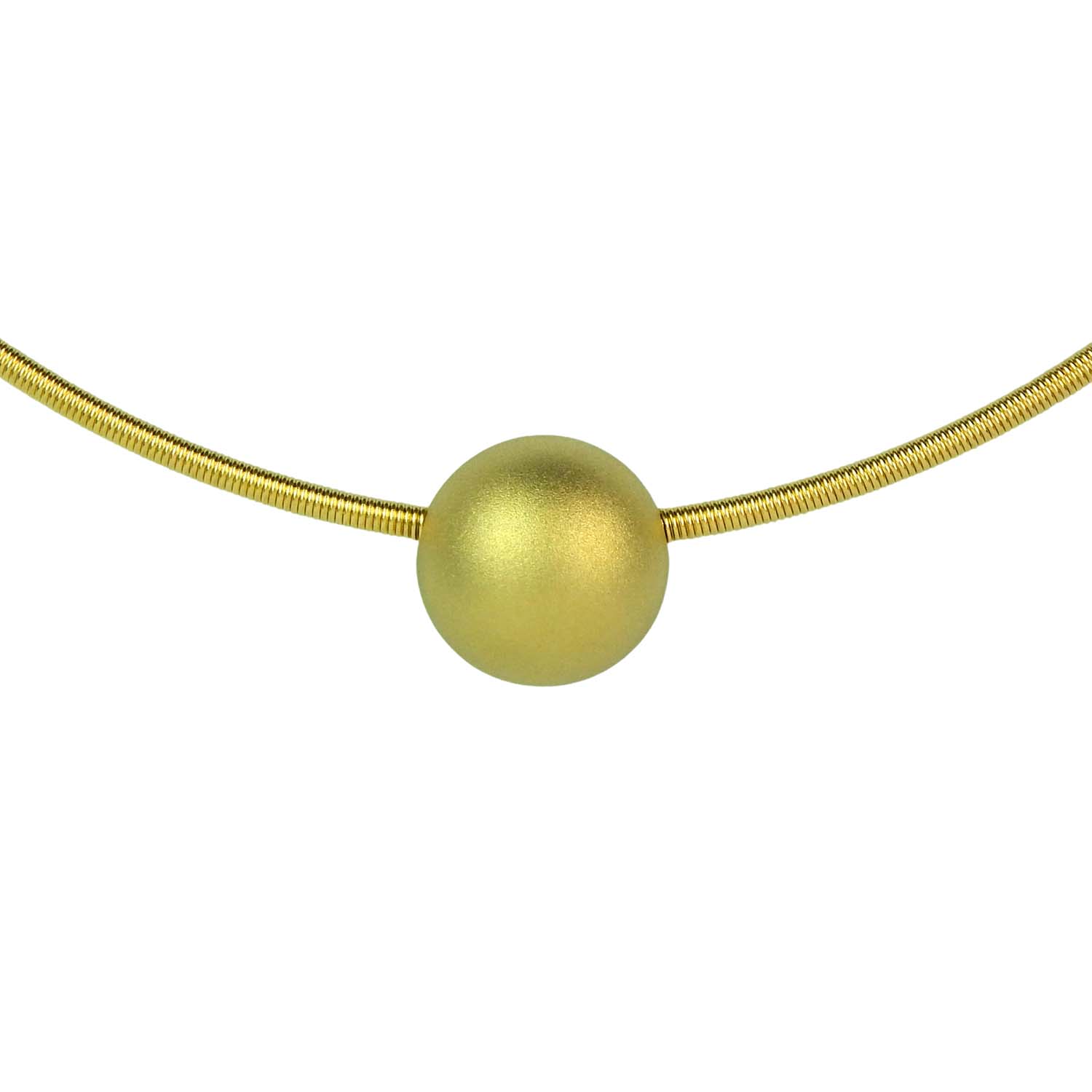 713298-3 Anhänger Kugel 10 mm Déco Art by Micha Bunz Gelbgold 750/000