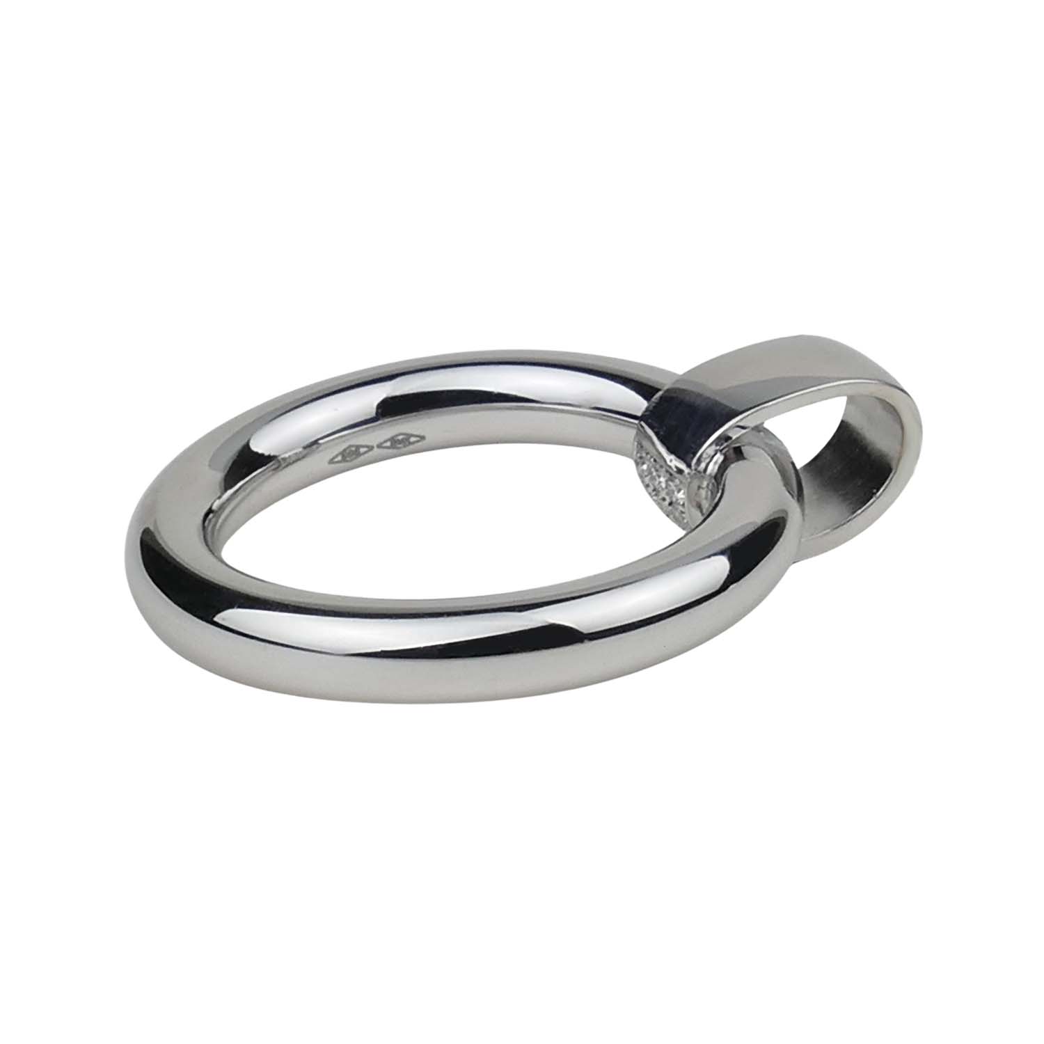 Anhänger Weißgold 585/000 mit Brillanten Ringform