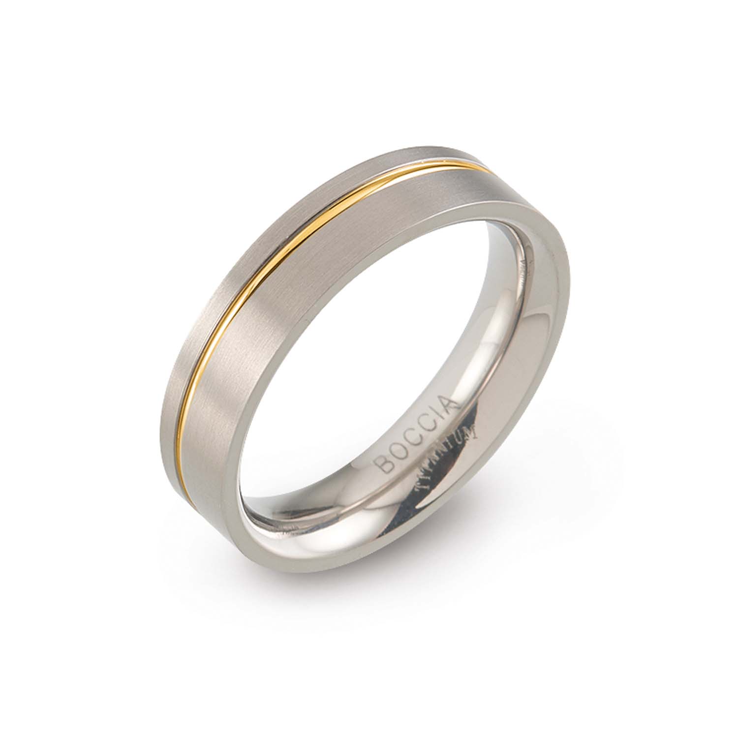 0149-03 Nickelfreier Boccia Partnerring Titan bicolor
