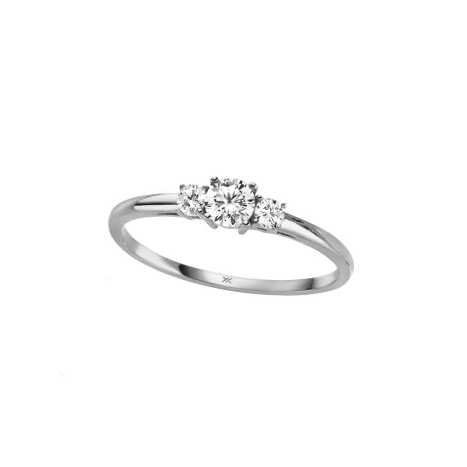 33900 Damenring Weißgold 333/000 mit Zirkonia