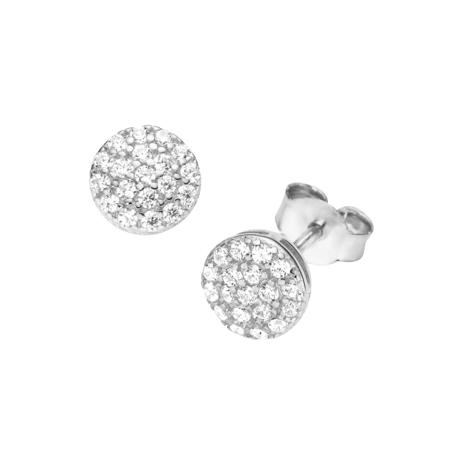 34368 Silver D-Line Ohrstecker Sterlingsilber mit Zirkonia