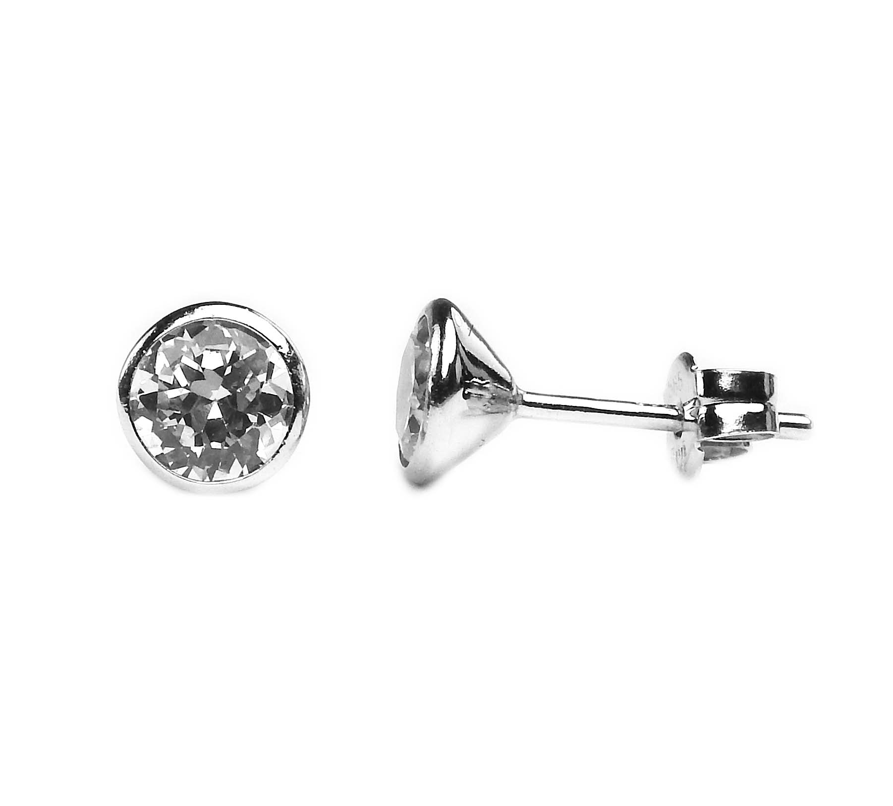 Weißgoldohrstecker 333/000 mit Zirkonia
