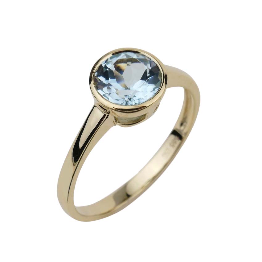 Blautopasring Gelbgold 585/000 Blautopasring Gelbgold 585/000