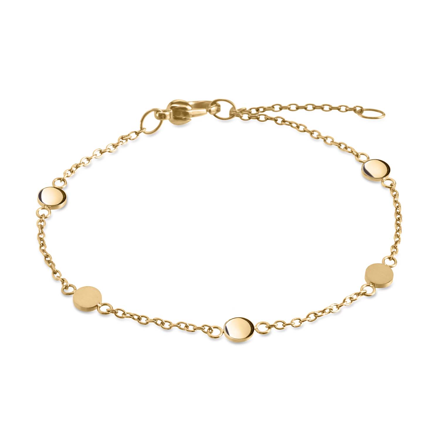 03049-02 Boccia nickelfreies Armband aus goldplattiertem Titan