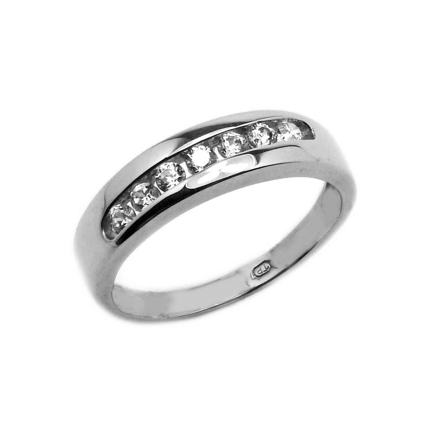 30663 Damenring Weißgold 333/000 mit Zirkonia