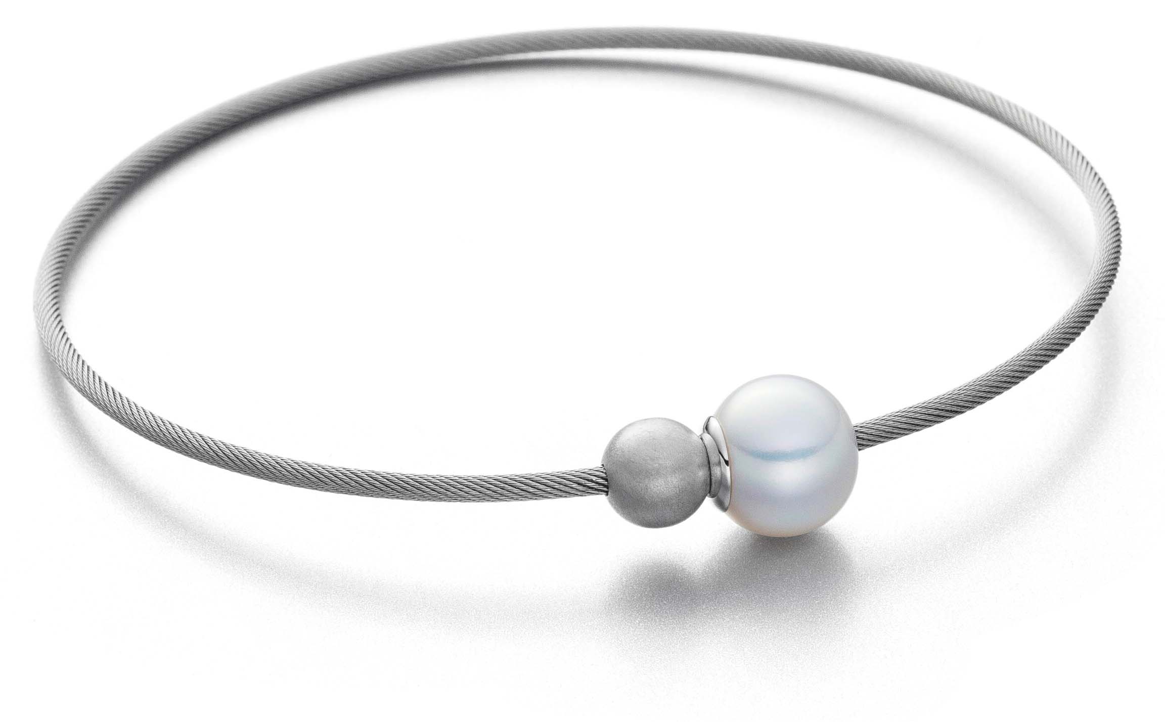 30927 Eva Strepp Armreif Two mit Süßwasserperle 2sa