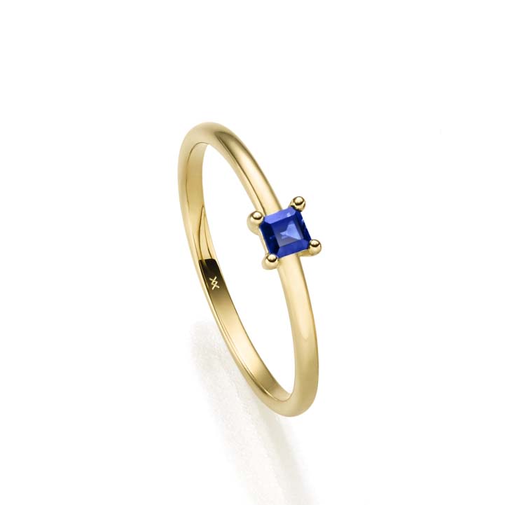 33745 Safirring Gelbgold 585/000
