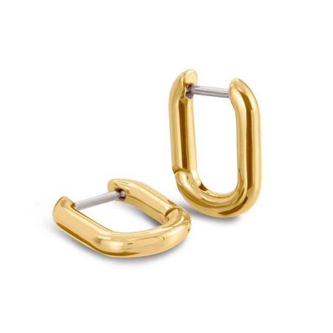 Boccia Creolen aus goldplattiertem Titan Boccia Creolen aus goldplattiertem Titan