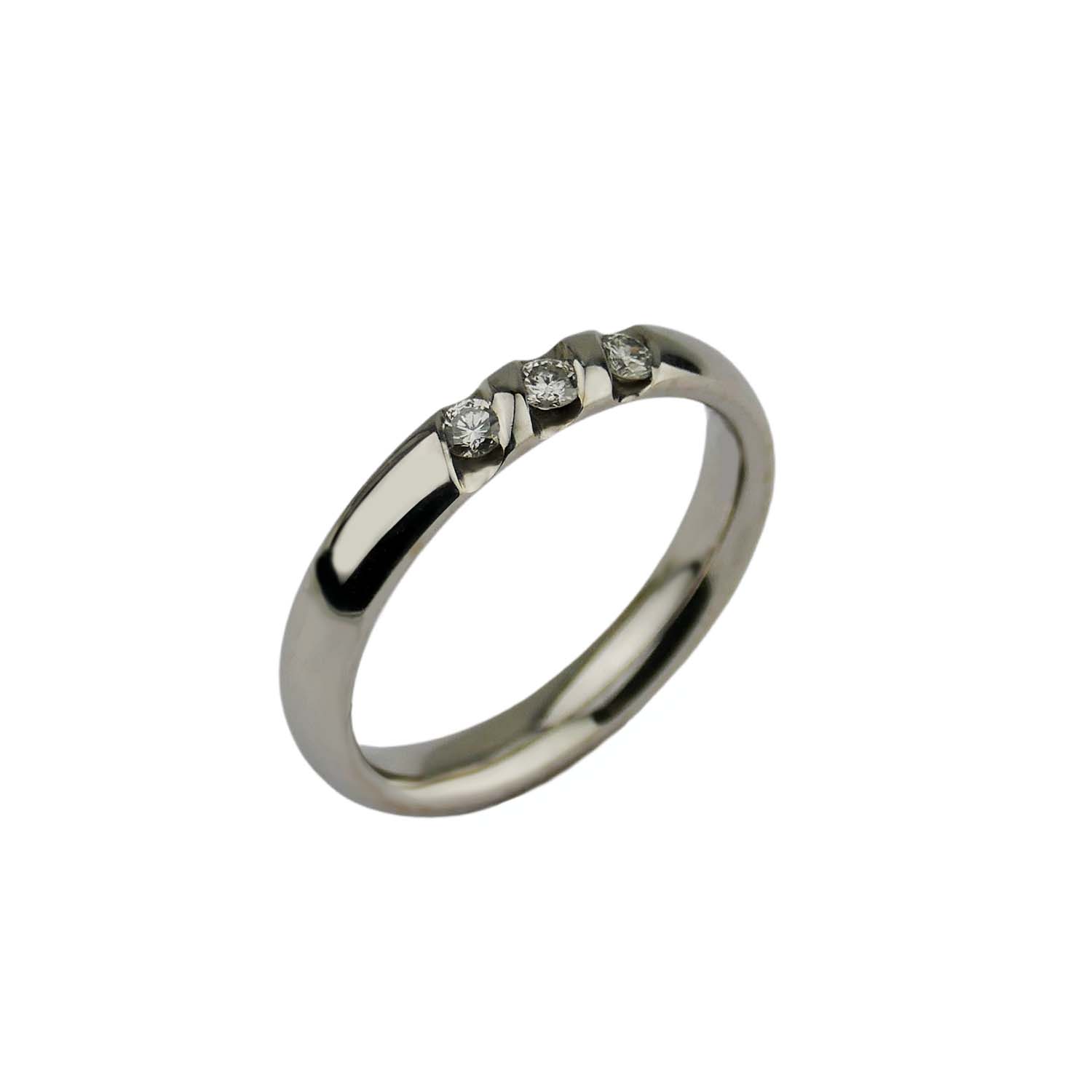 10276-14gXhxeswmZl5N Verlobungsring Weißgold 585/000 Antragsring mit Brillanten Memoirering