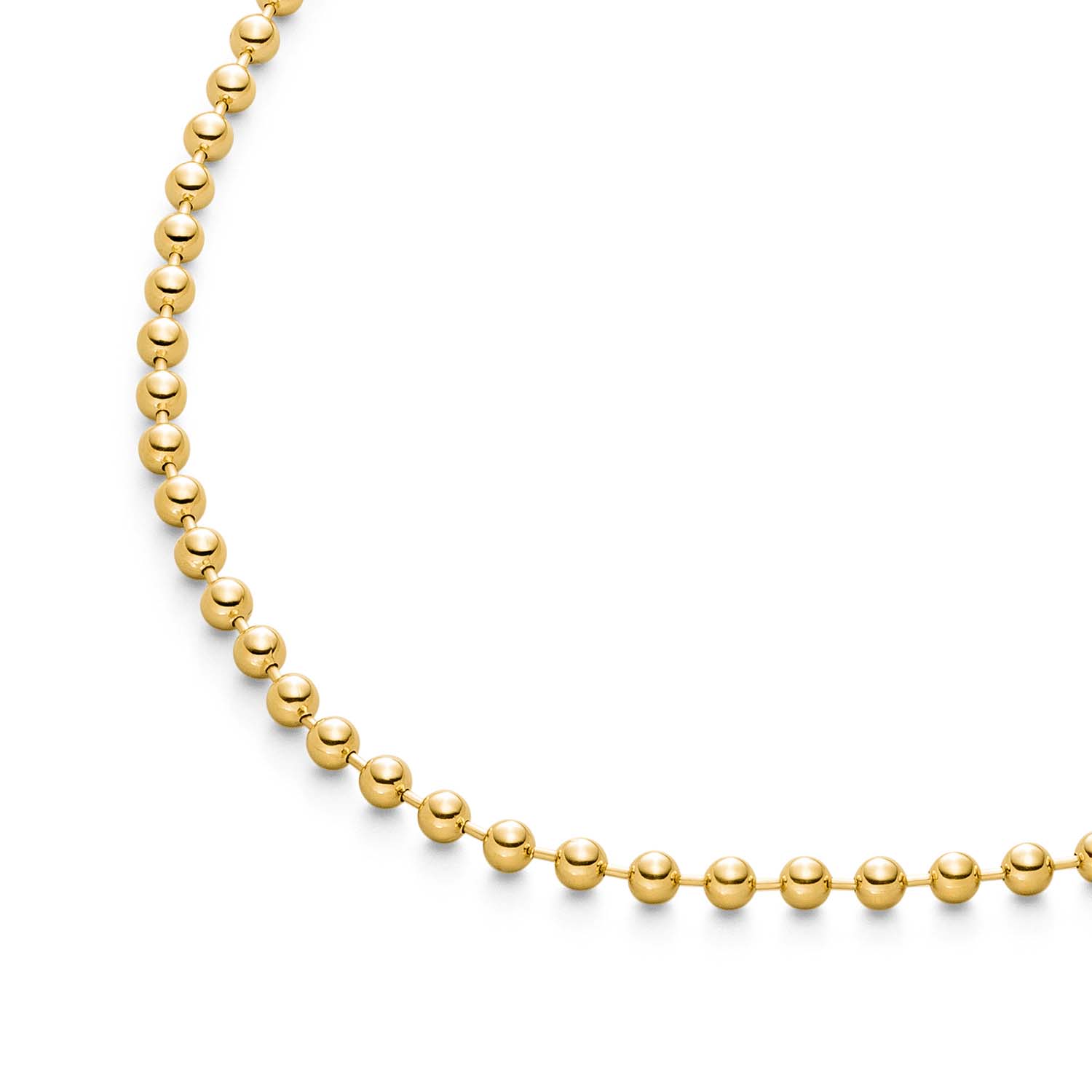 Boccia Halskette Titan goldplattiert