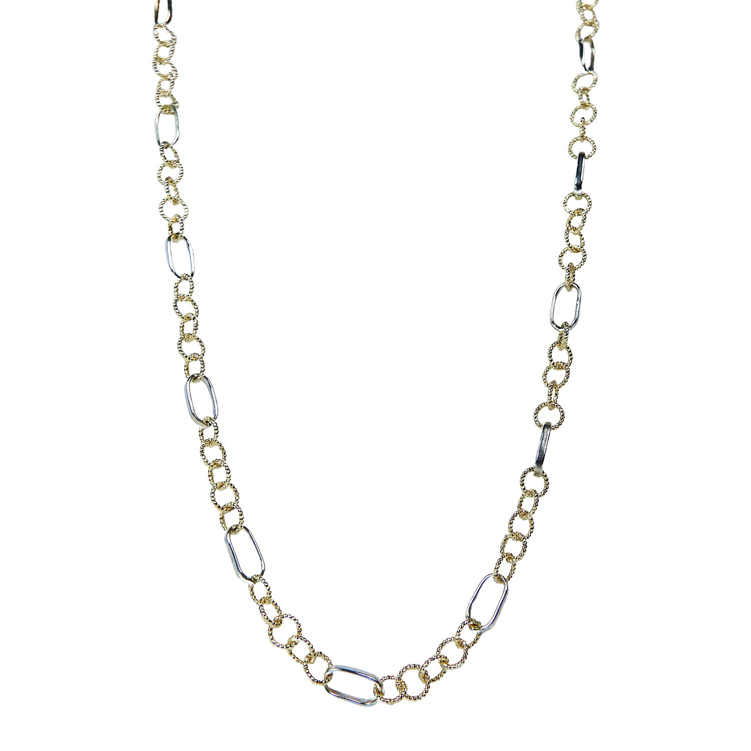 32595-1 Halskette für Damen Gelbgold und Weißgold 585/000