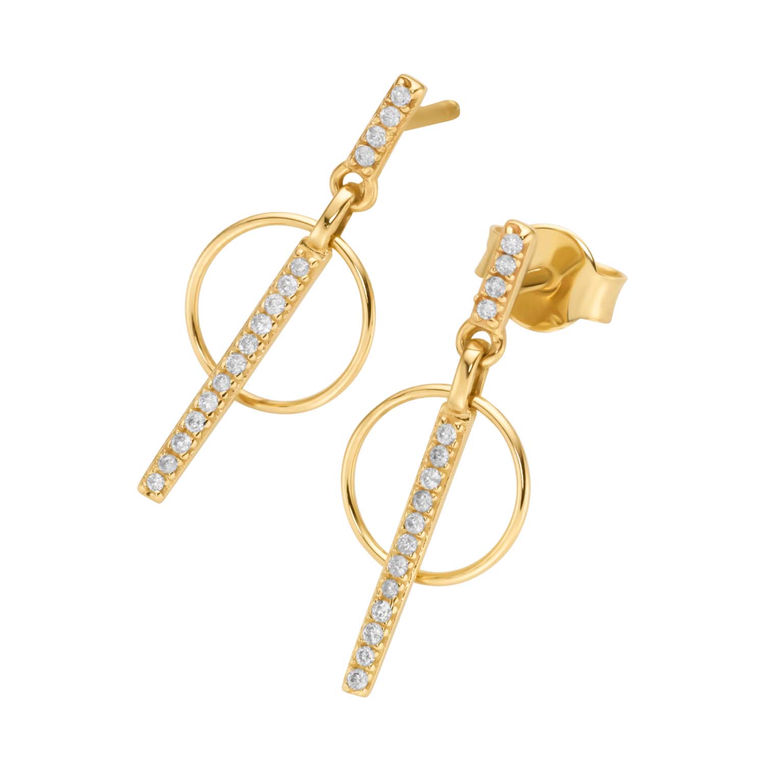 Ohrhänger mit Brillanten Gelbgold 585/000