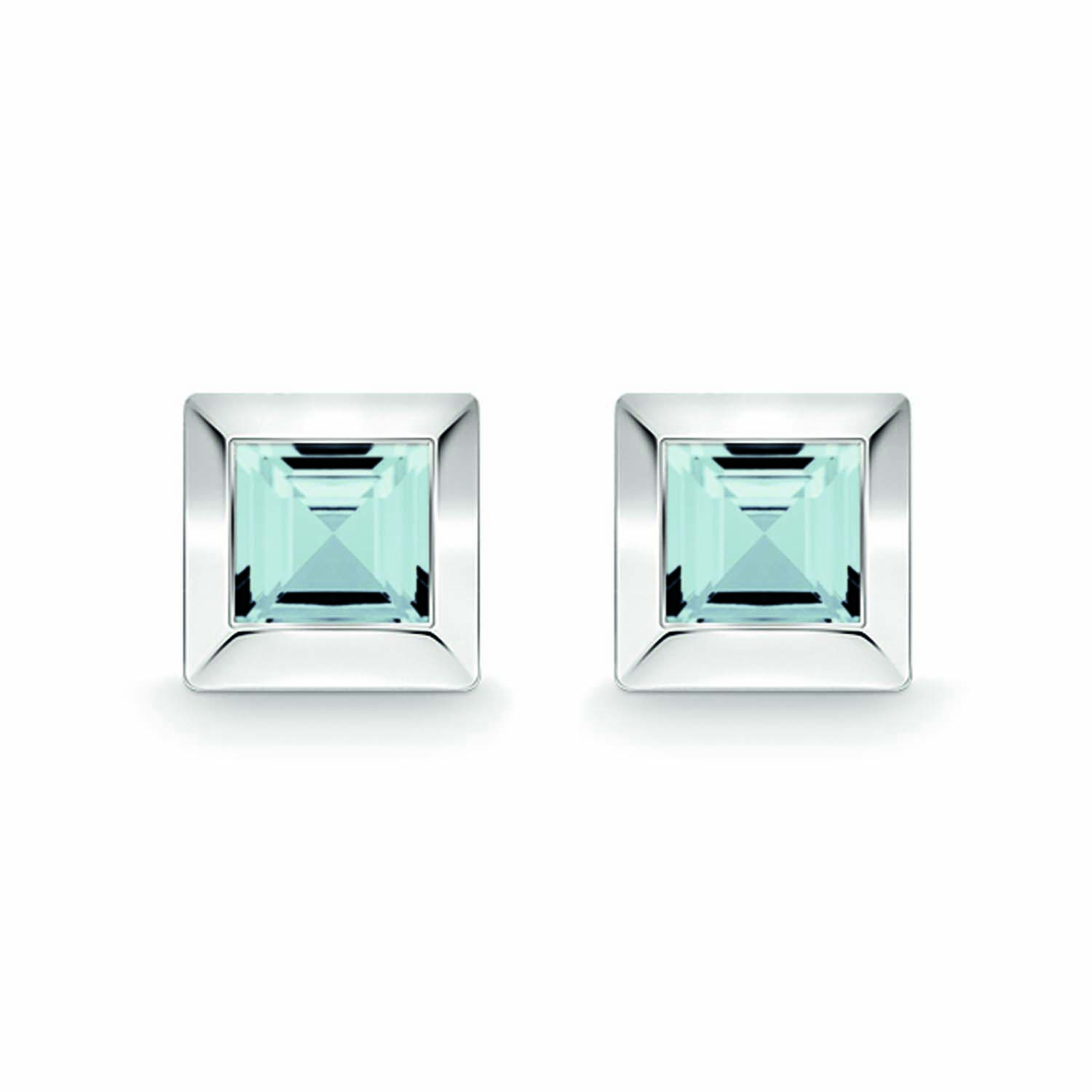 036821958-2 Quinn Ohrstecker Silber mit Blautopas