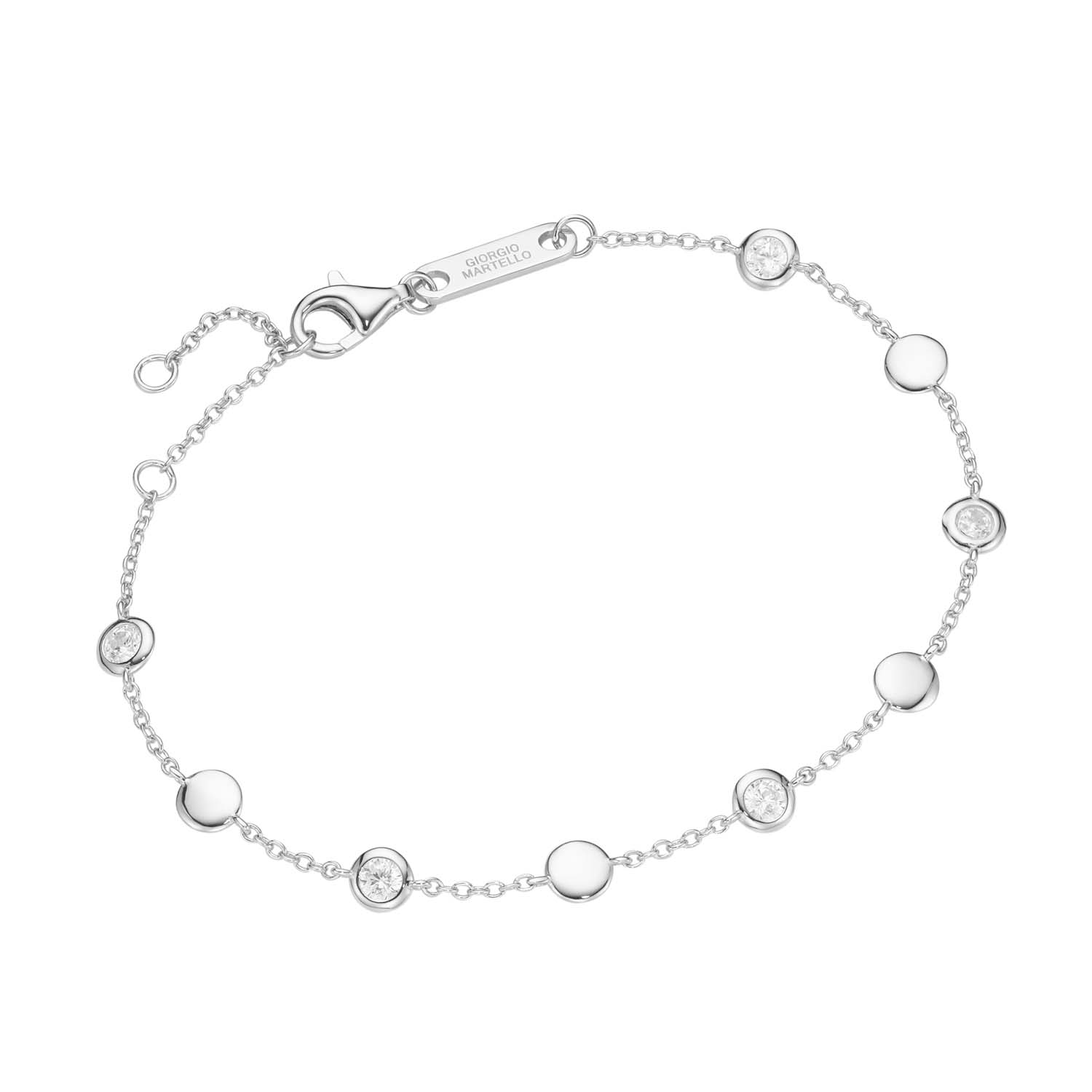 34385 Silberarmband mit Zirkonia