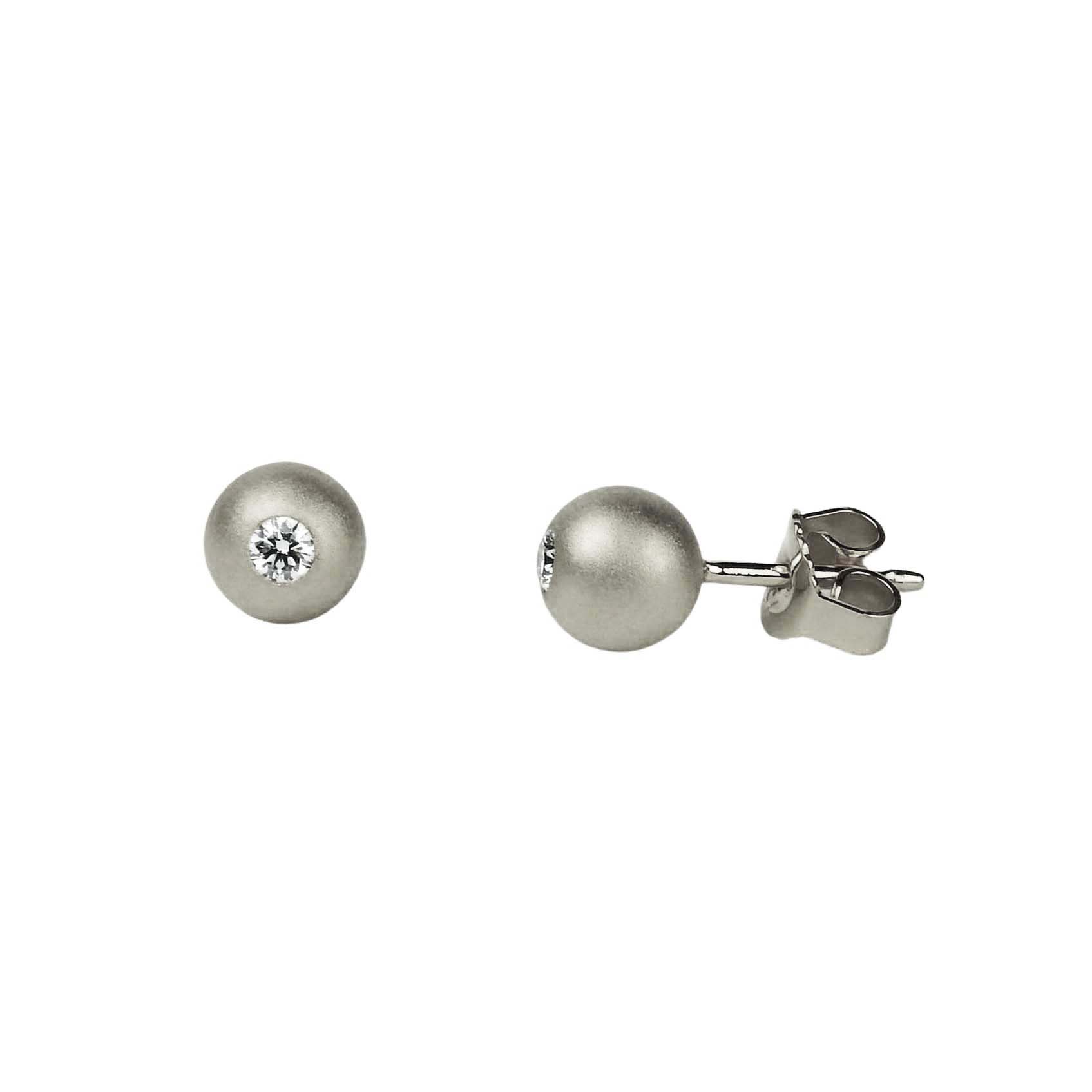 944170-003 Bunz Platinohrstecker 5 mm Platin 950/000 mit Brillanten