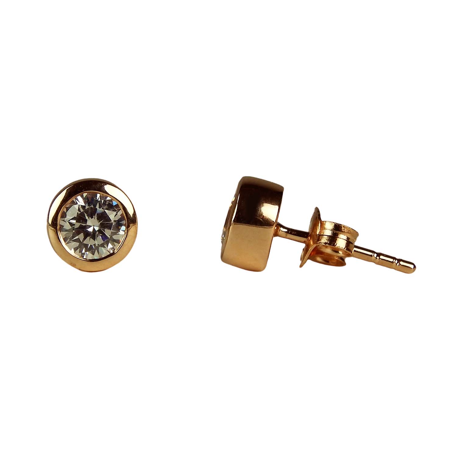 31467-1 Ohrstecker Sterlingsilber rosé vergoldet mit Zirkonia