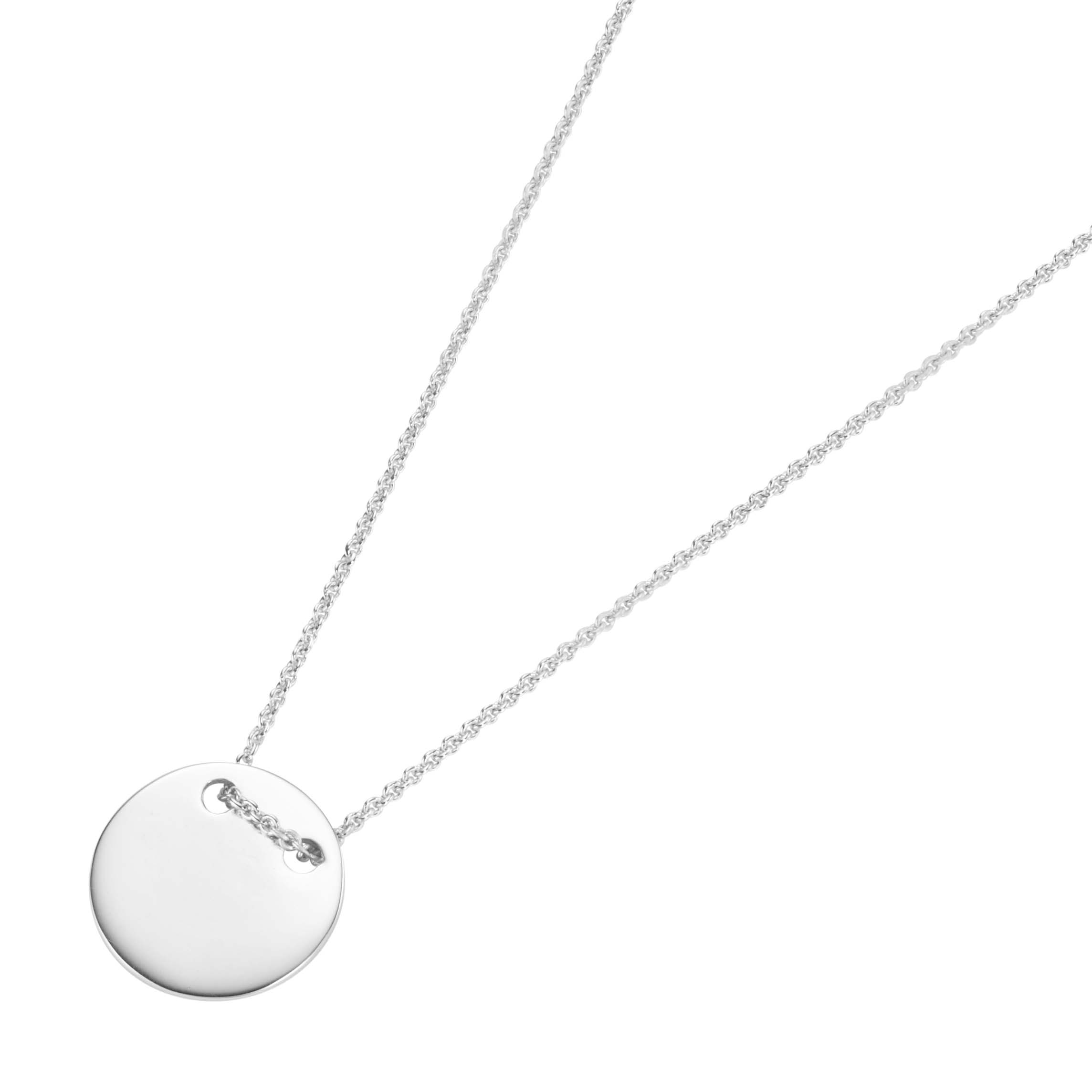 EW663-99038193450 Silver D-Line Kette mit Plättchen personalisierbar