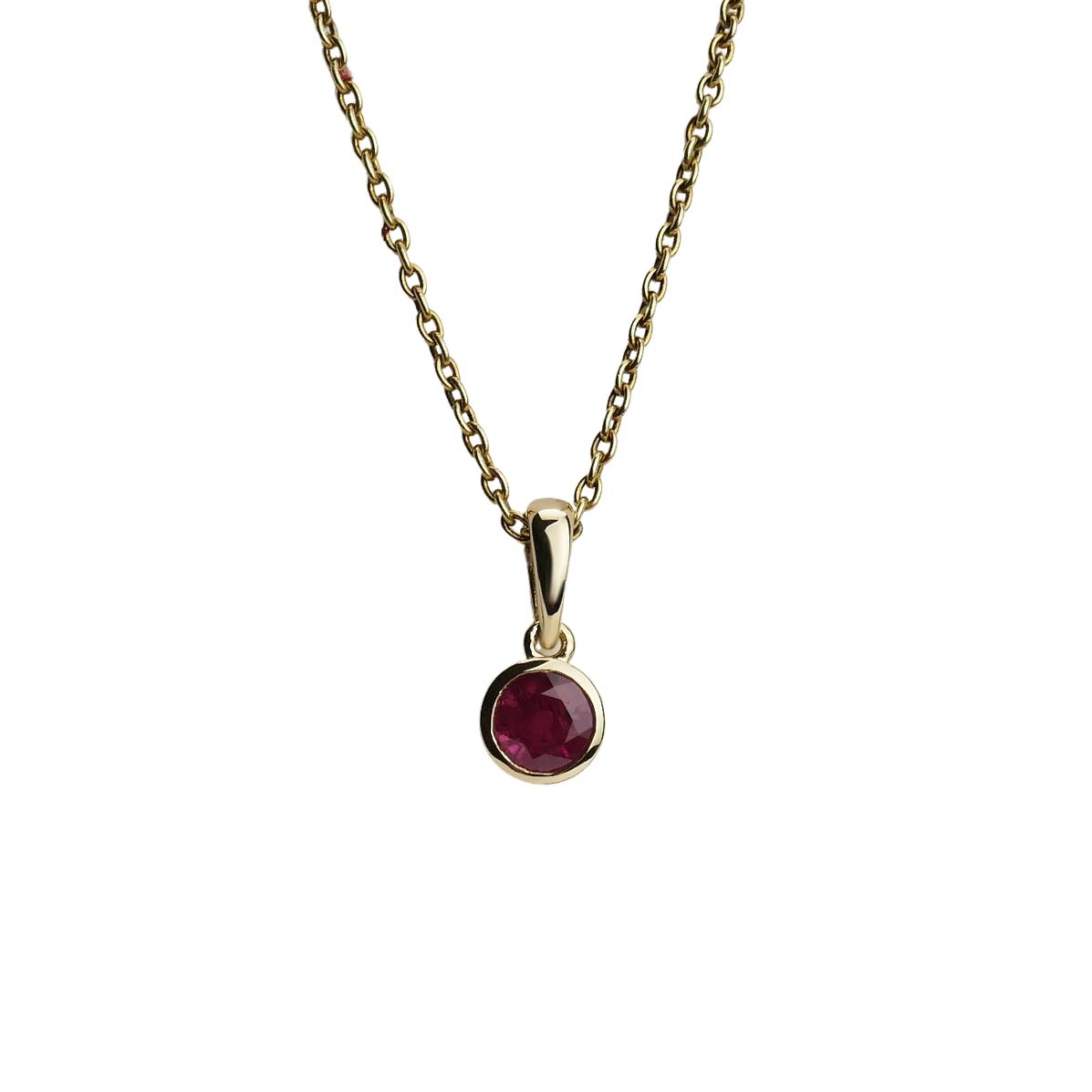 Anhänger mit Rubin Gelbgold 585/000