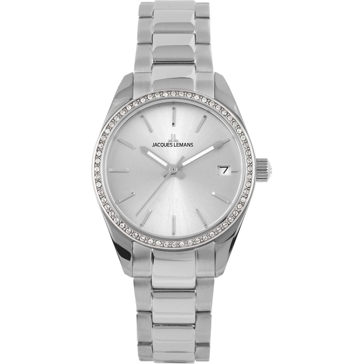 Jacques Lemans Damenuhr Derby mit Swarovski-Kristallen Jacques Lemans Damenuhr Derby mit Swarovski-Kristallen