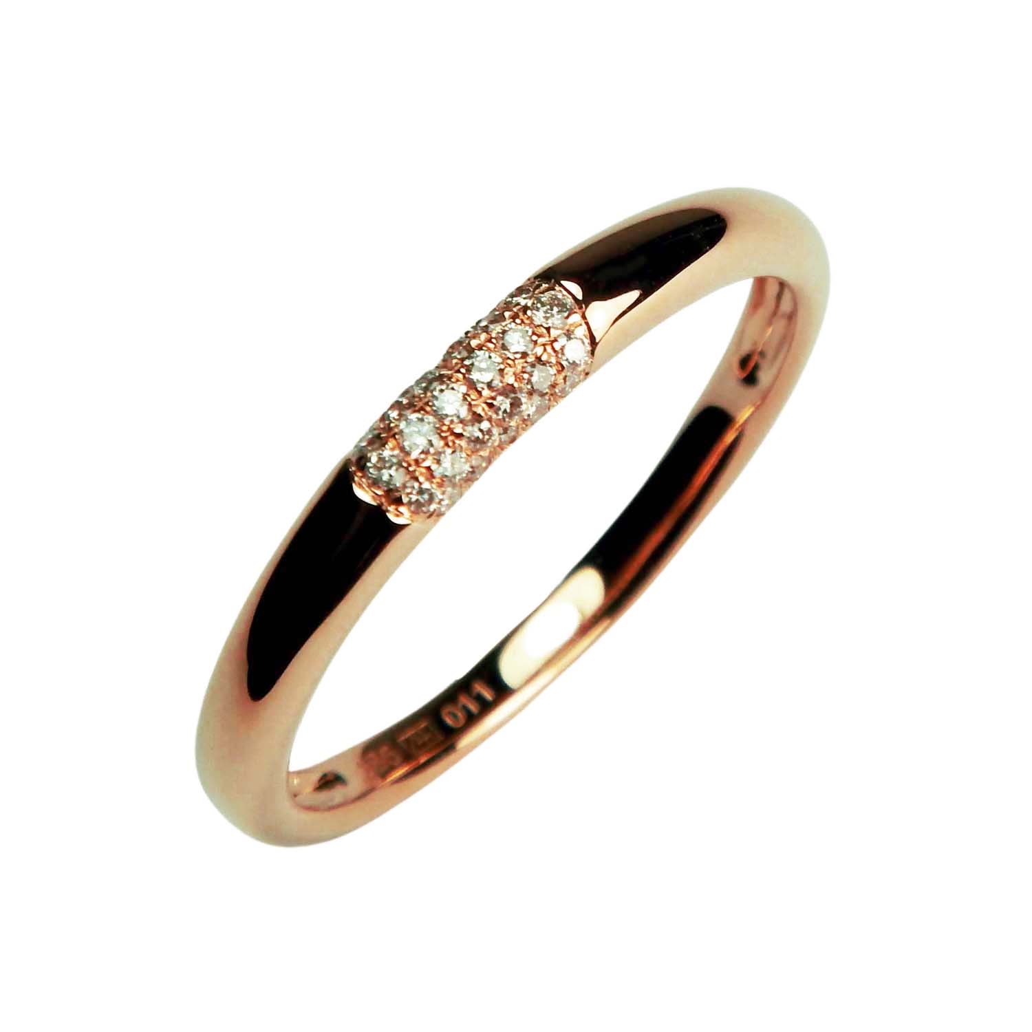 32962-5 Damenring mit Brillanten Roségold 585/000 Bandring Verlobungsring