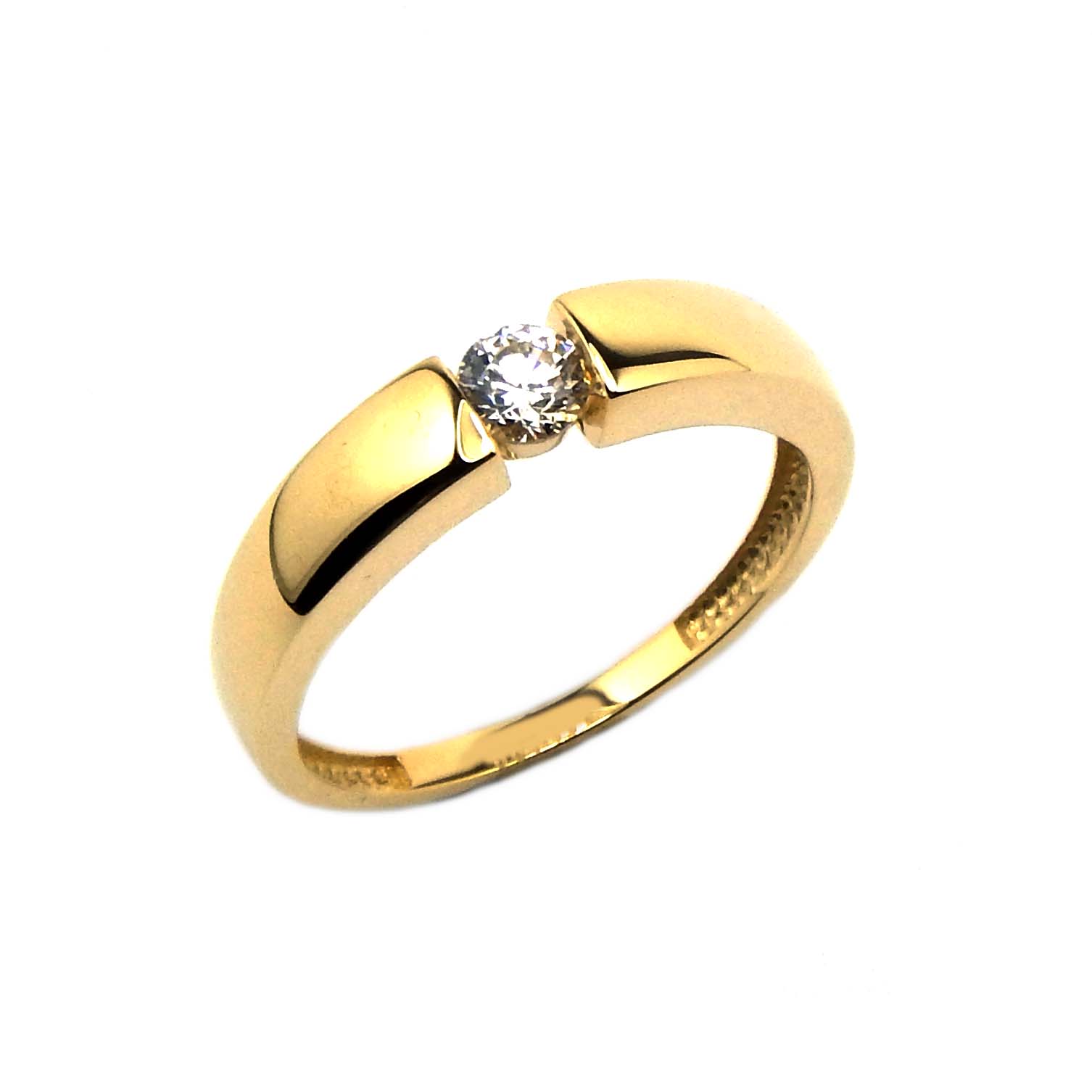 30643 Verlobungsring Gelbgold 585/000 mit Zirkonia