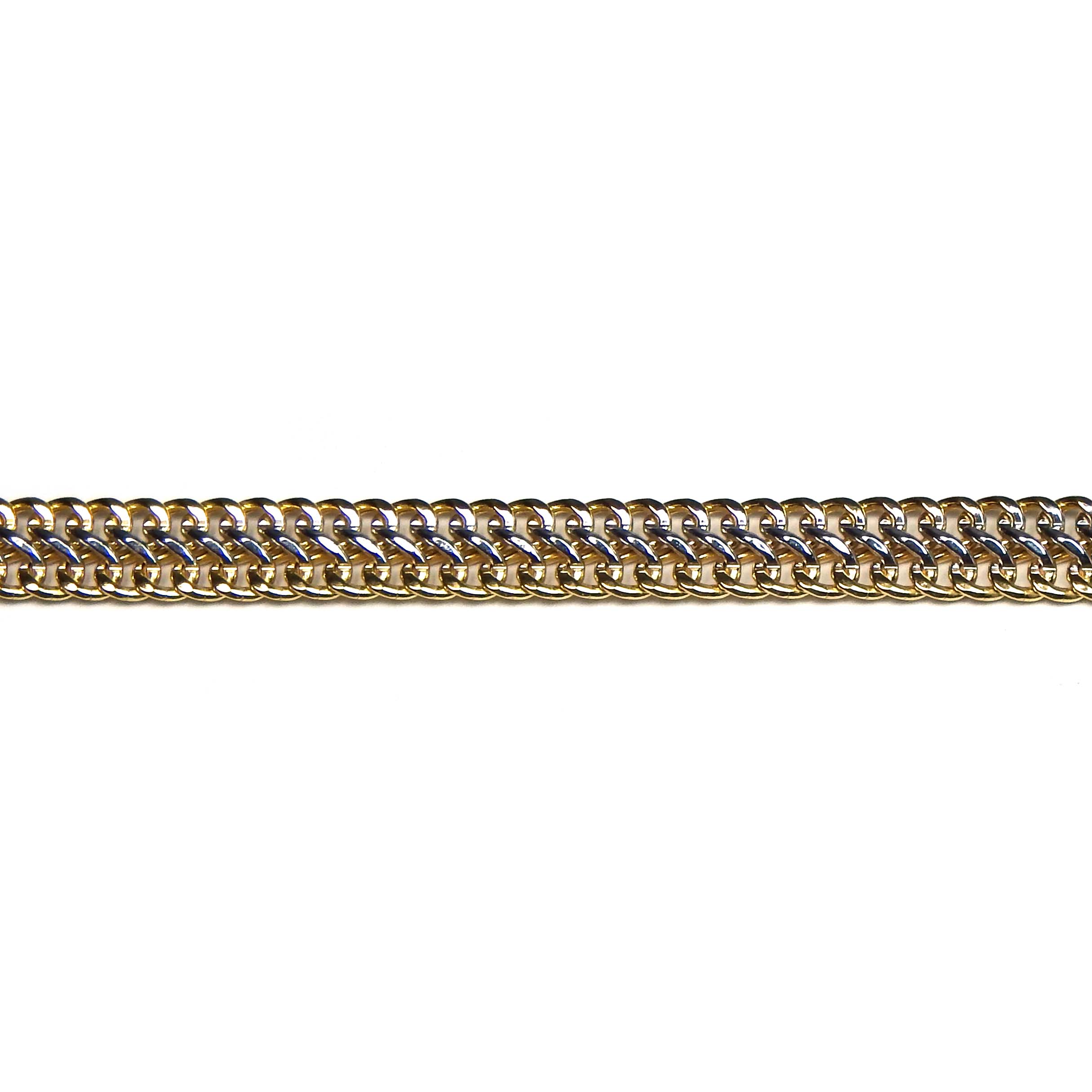 Armband aus Gelbgold und Weißgold 375/000