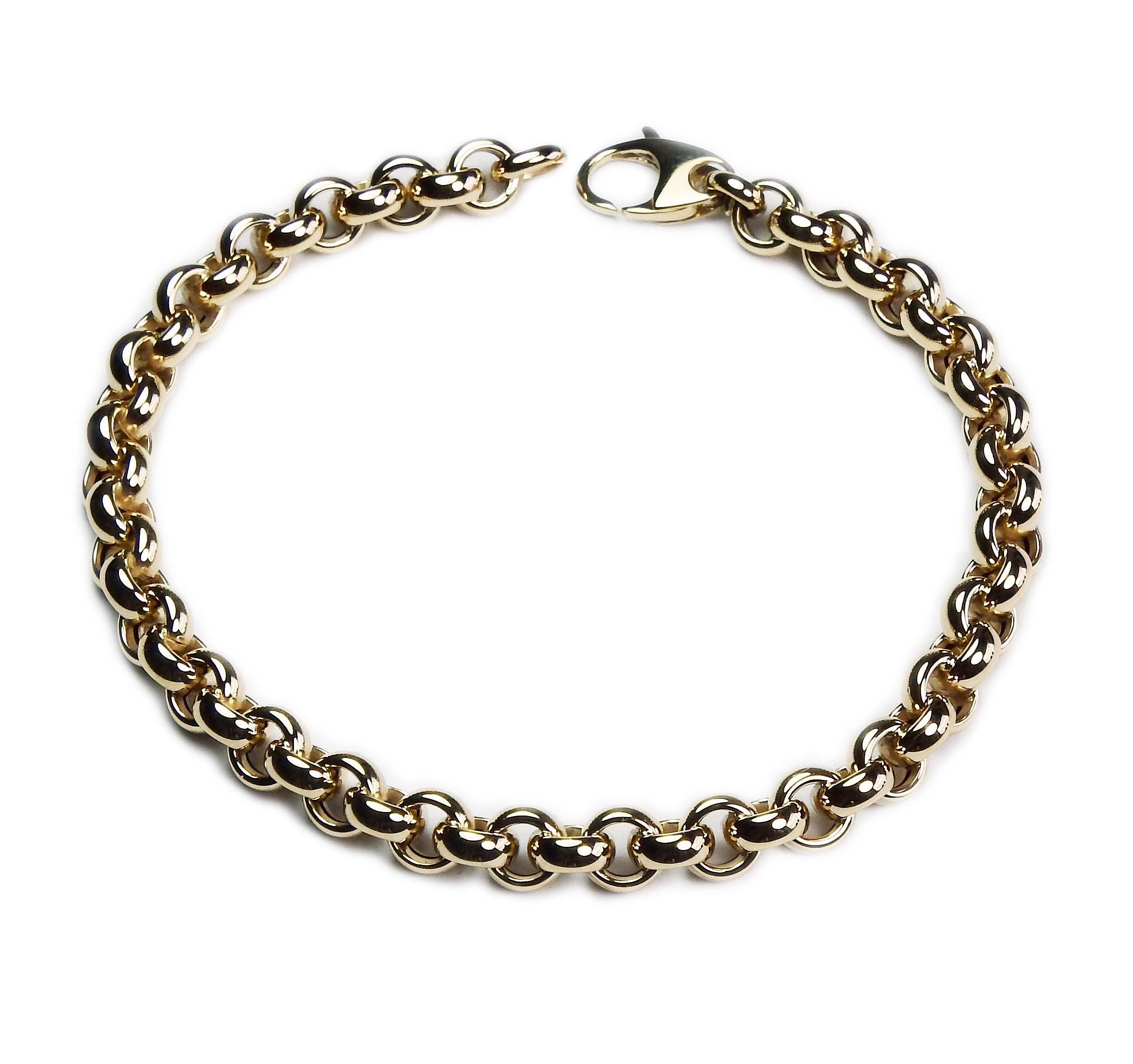 71542-19 Armband Gelbgold 585/000 Erbsmuster