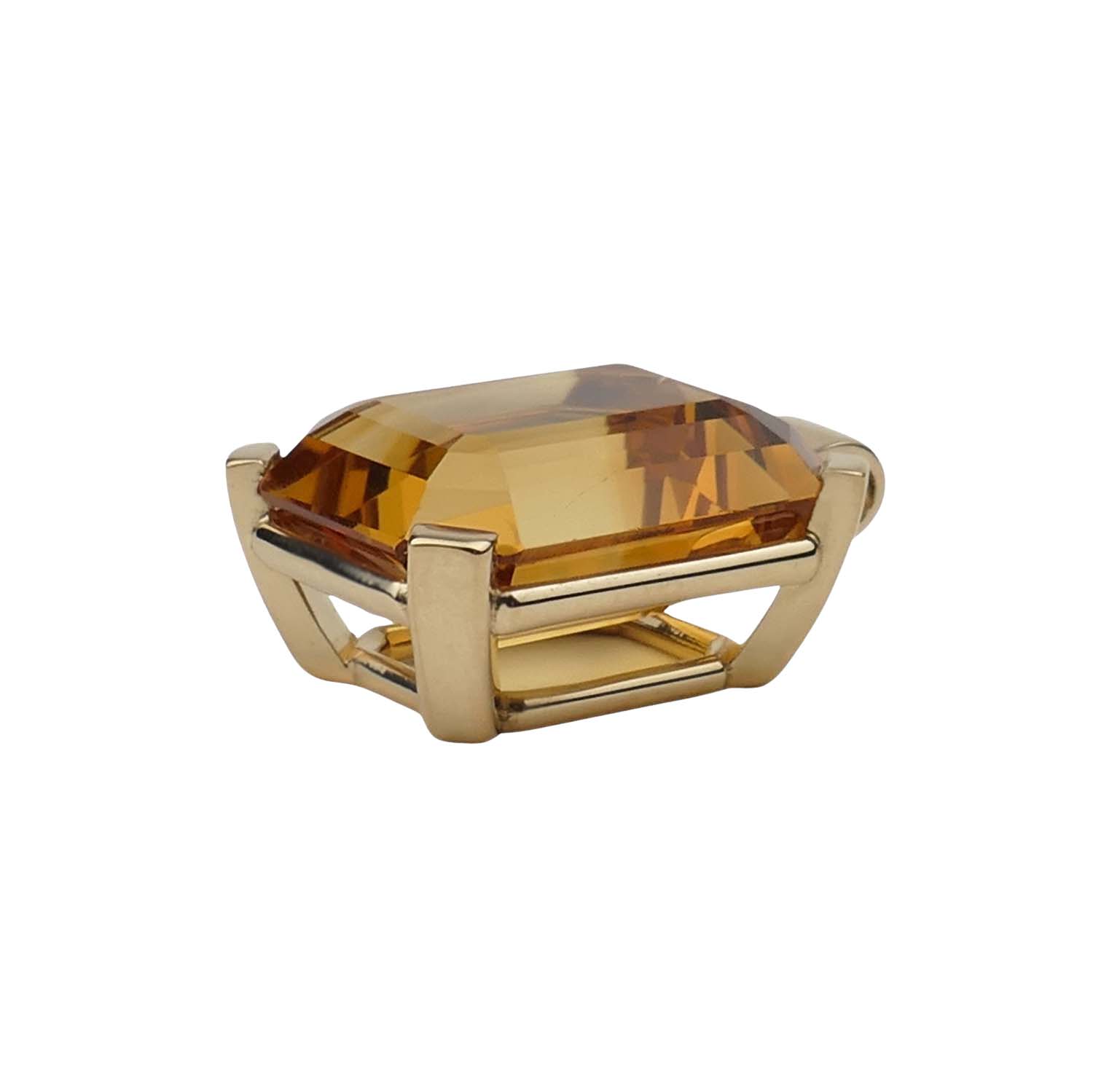 Citrinanhänger Gelbgold 750/000 Goldschmiedearbeit