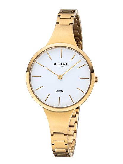 F-1154 Regent Damenuhr Quartz Titan gold ionenplattiert