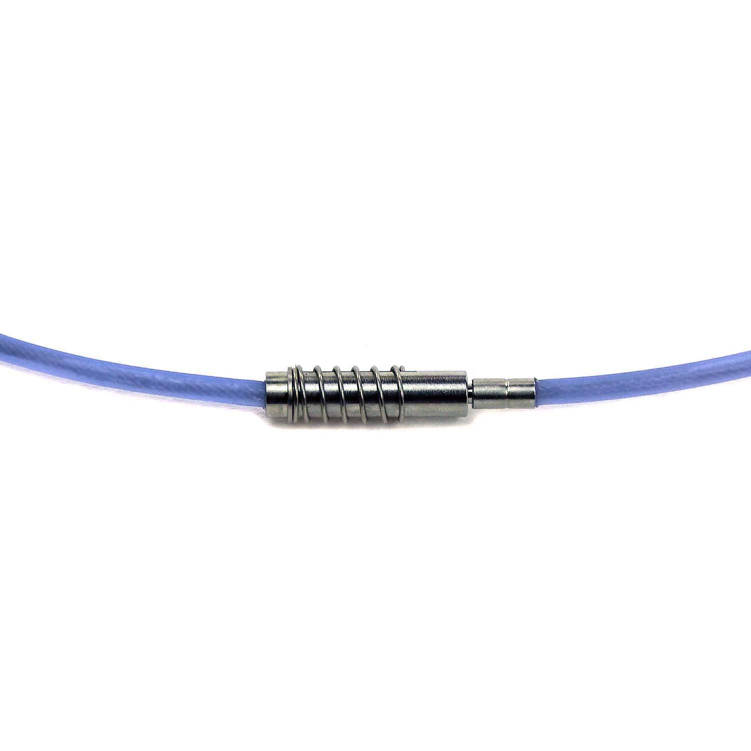 324952hushlgnvyMASP Bunz Halsreif Silikon hellblau 1,5 mm
