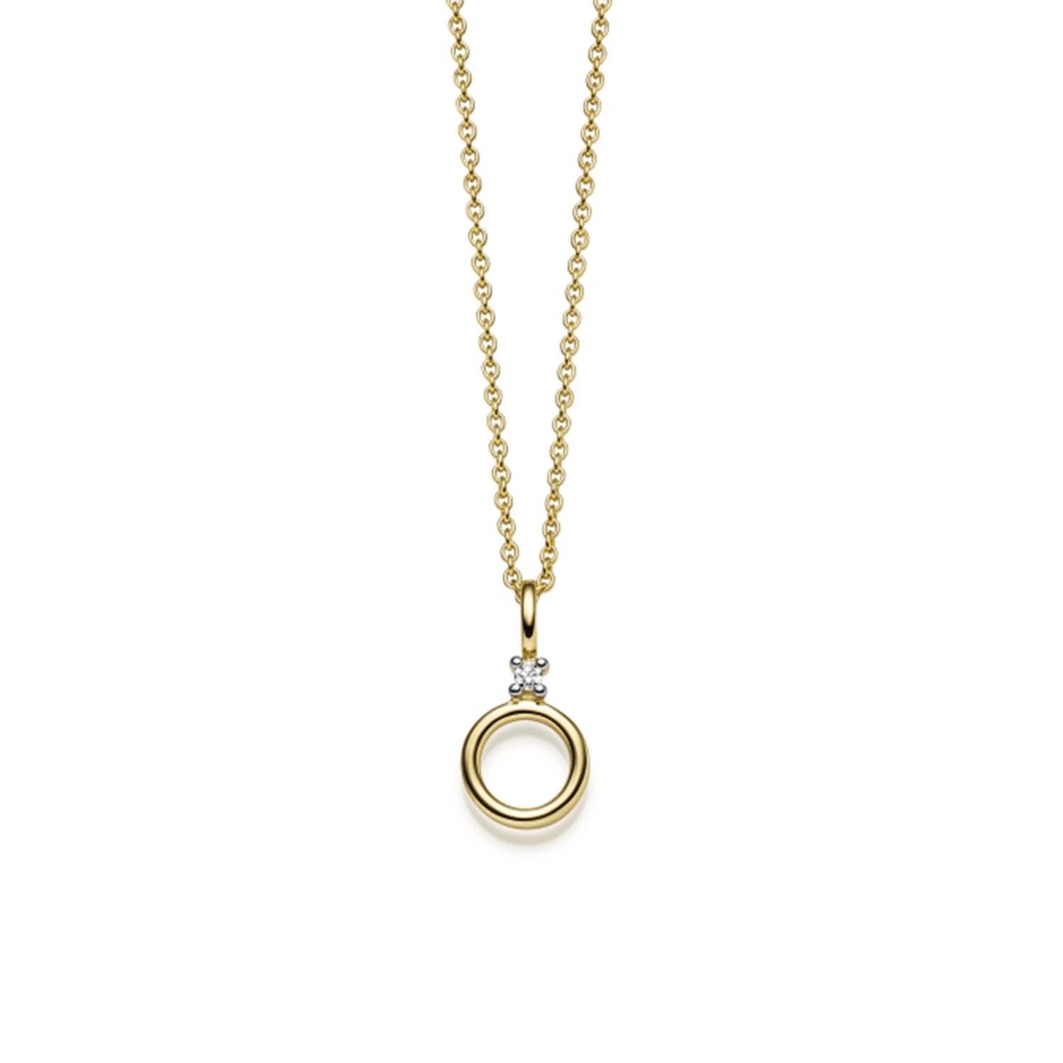 33775 Halskette Gelbgold 585/000 mit Brillant