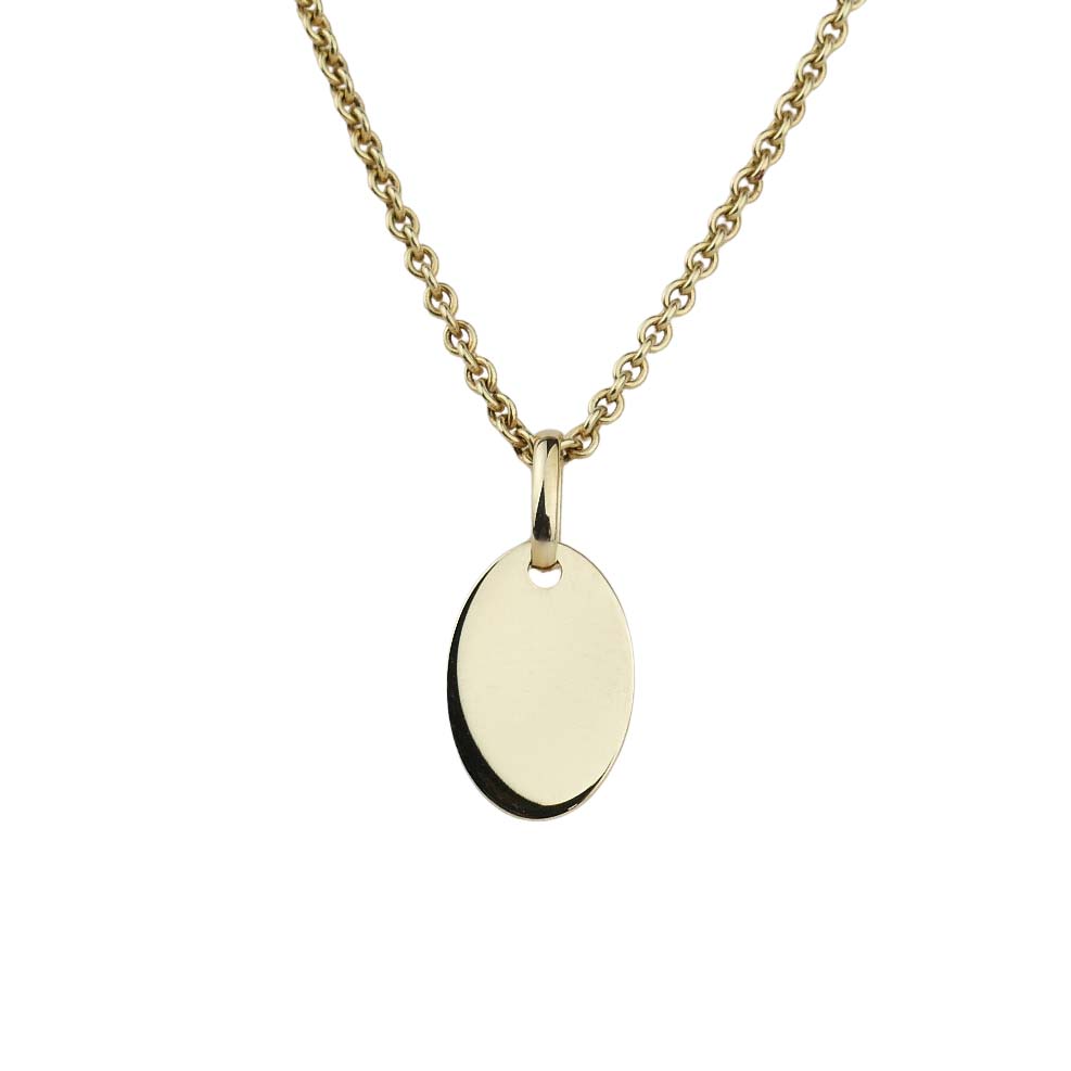 34075 Anhänger Gelbgold 333/000 oval