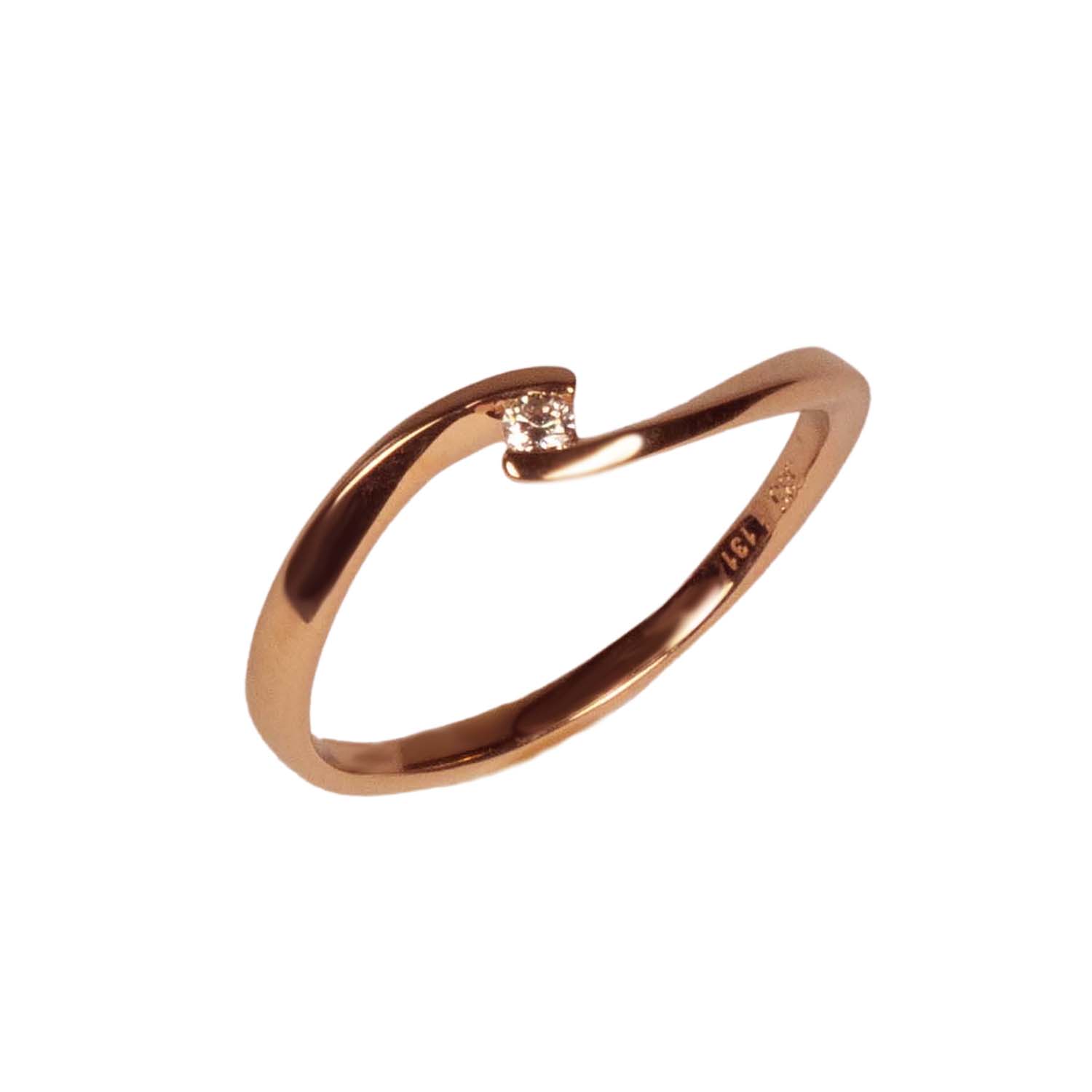 32204-1 Brillantring Roségold 585/000 Verlobungsring