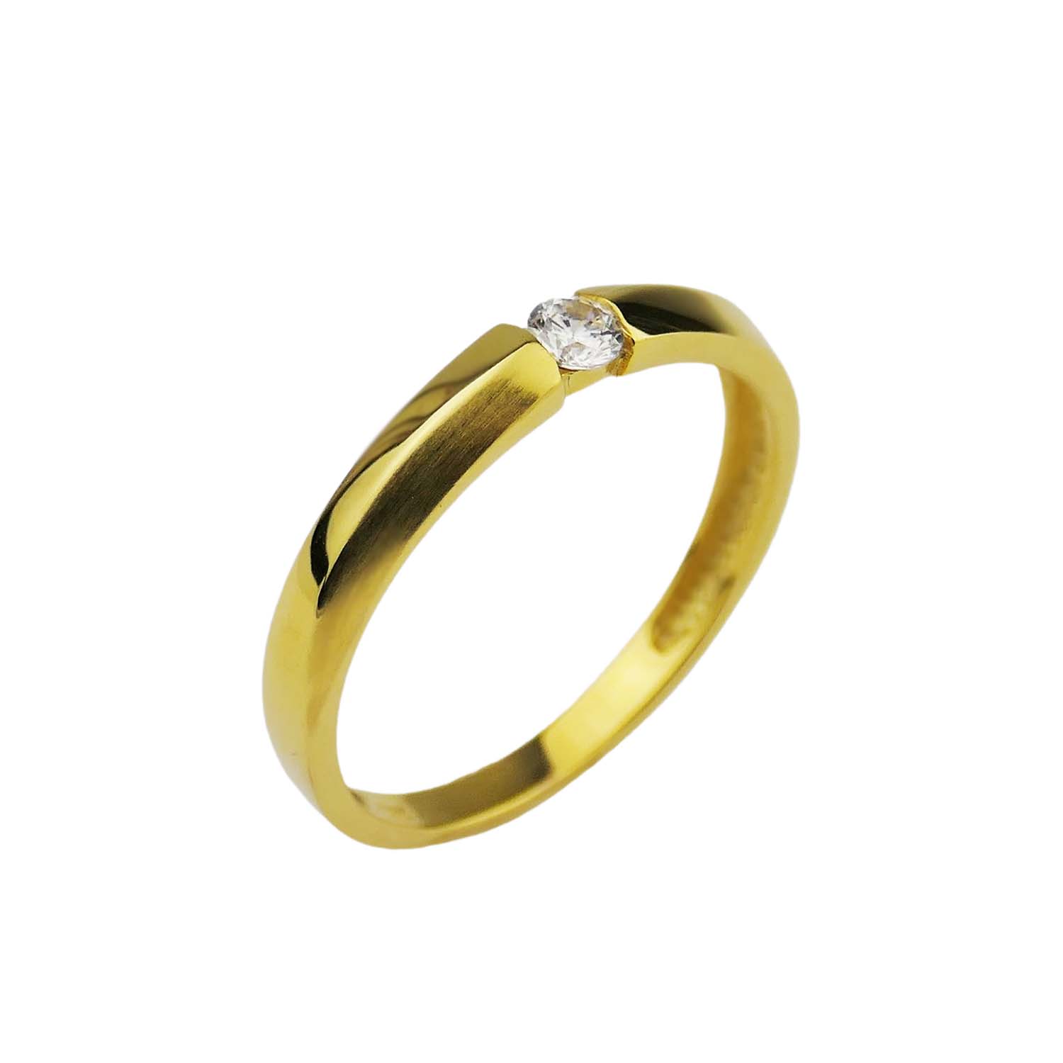 33200 Zirkoniaring Gelbgold 333/000 Antragsring