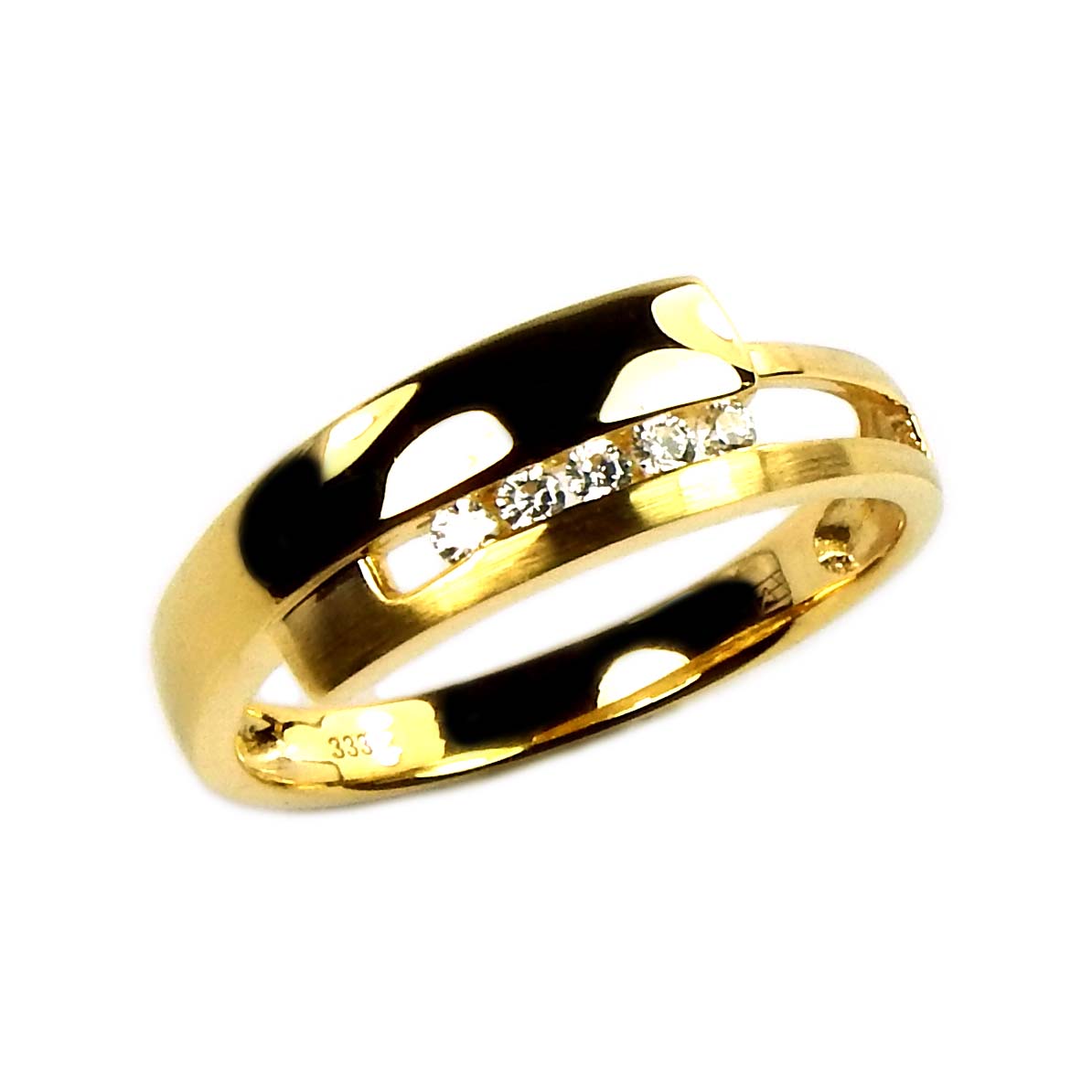 Damenring Gold 333/000 mit Zirkonia