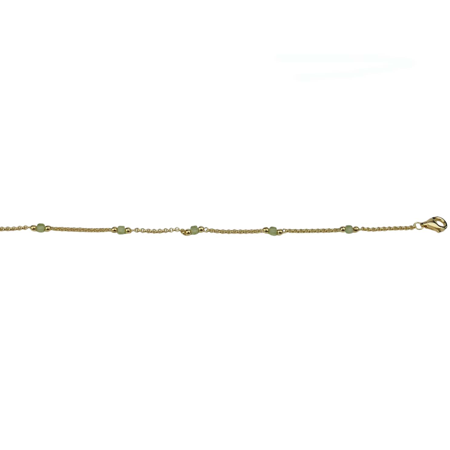 Armband Silber vergoldet mit Peridot