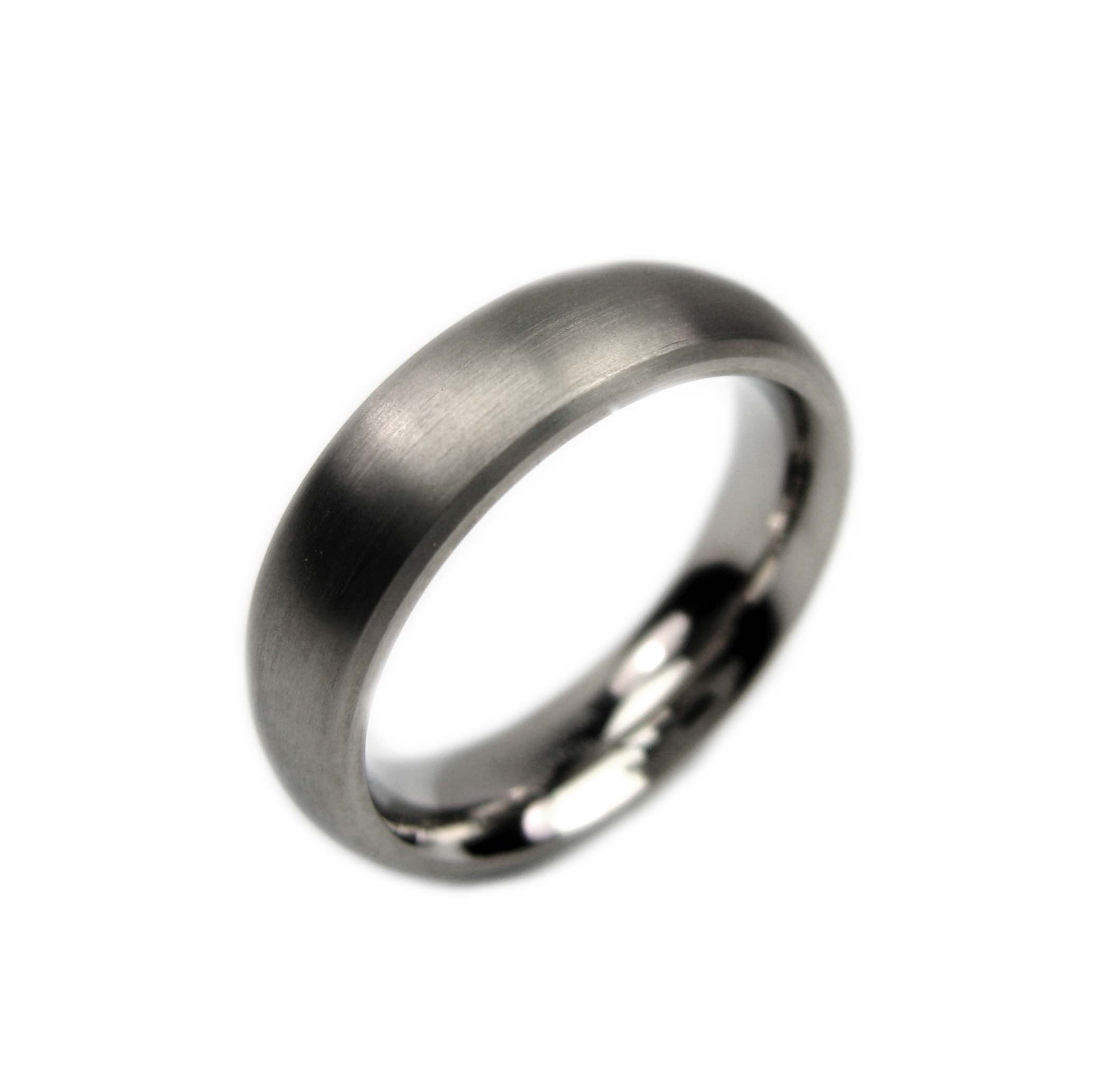 0102-01 Nickelfreier Boccia Ring Titan unisex Reintitan Partnerring